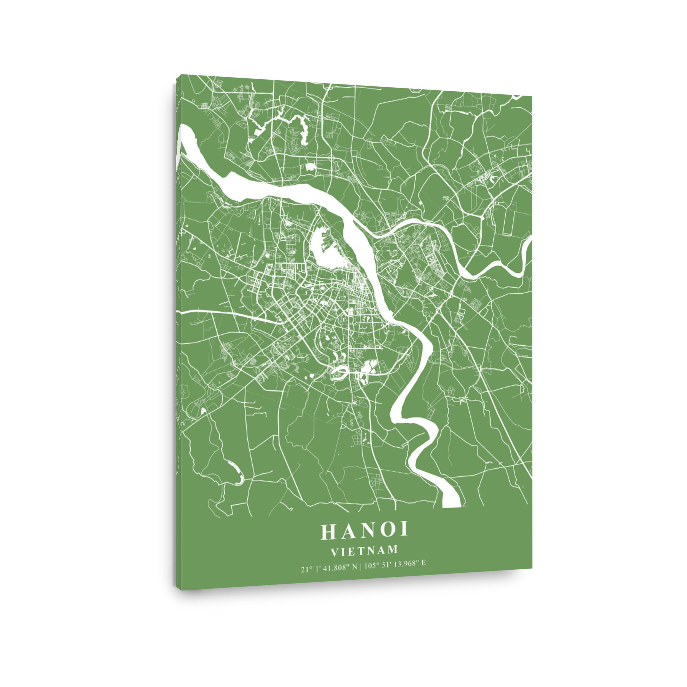 Hanoi   Vietnam Jade Plane Map