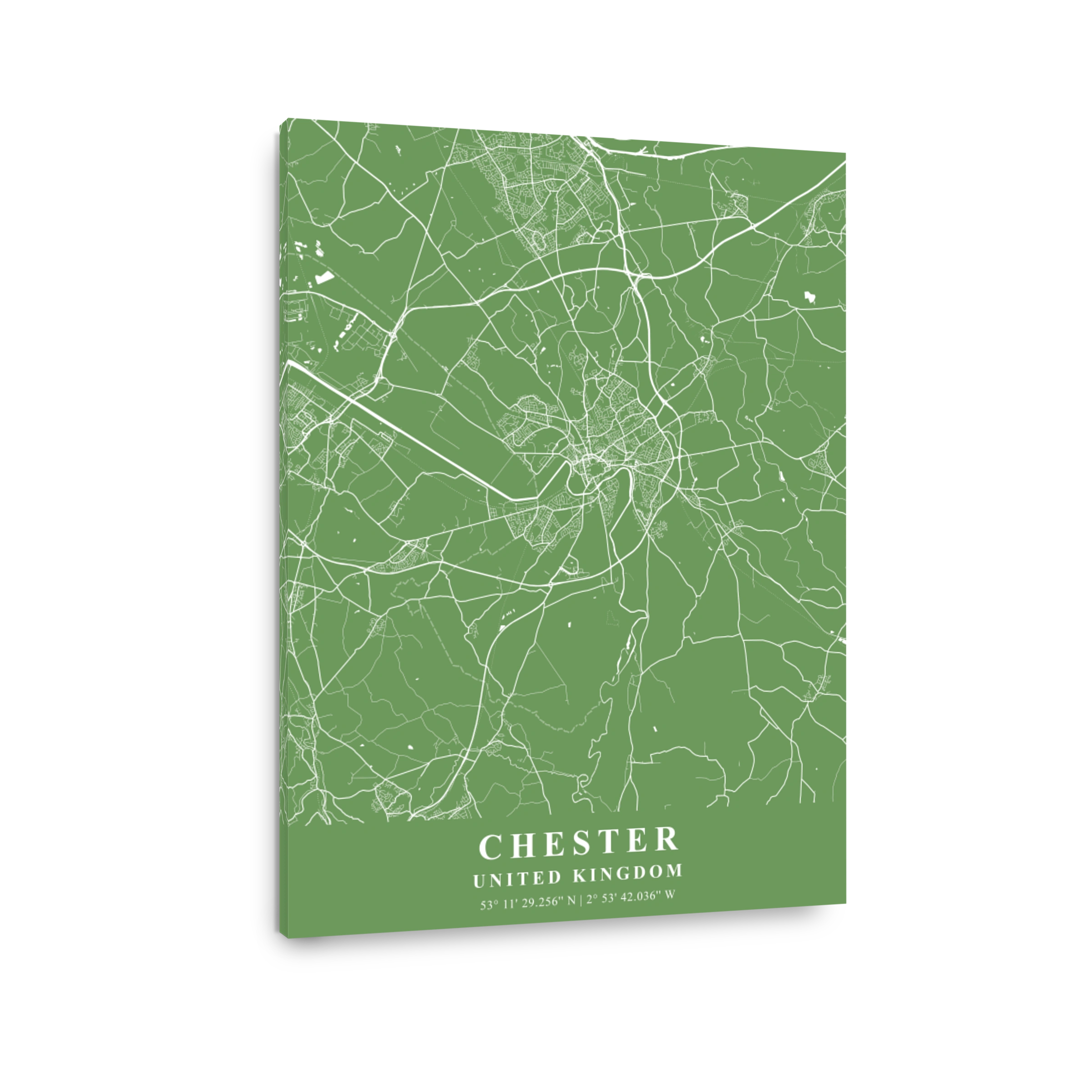 Chester   United Kingdom Jade Plane Map