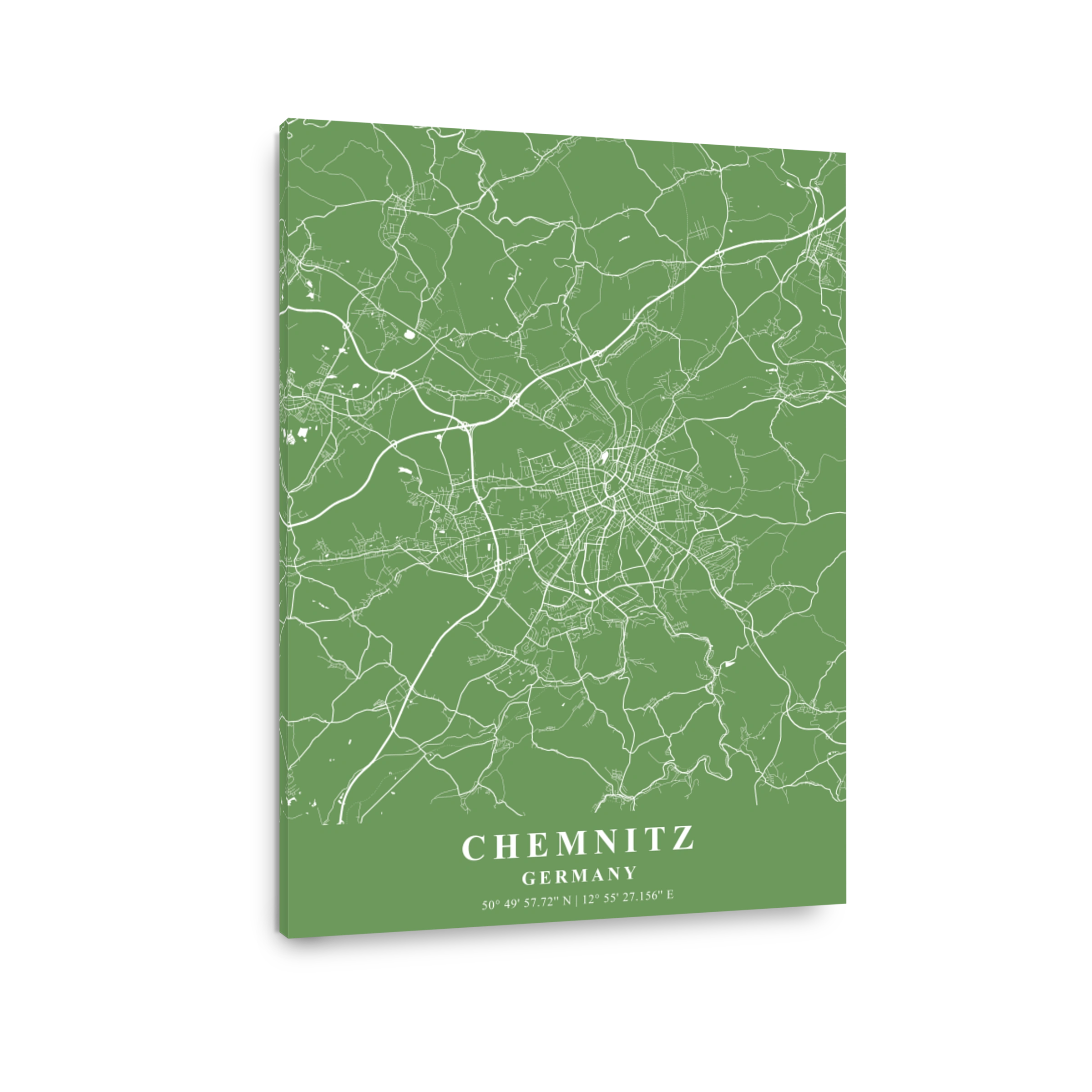 Chemnitz   Germany Jade Plane Map
