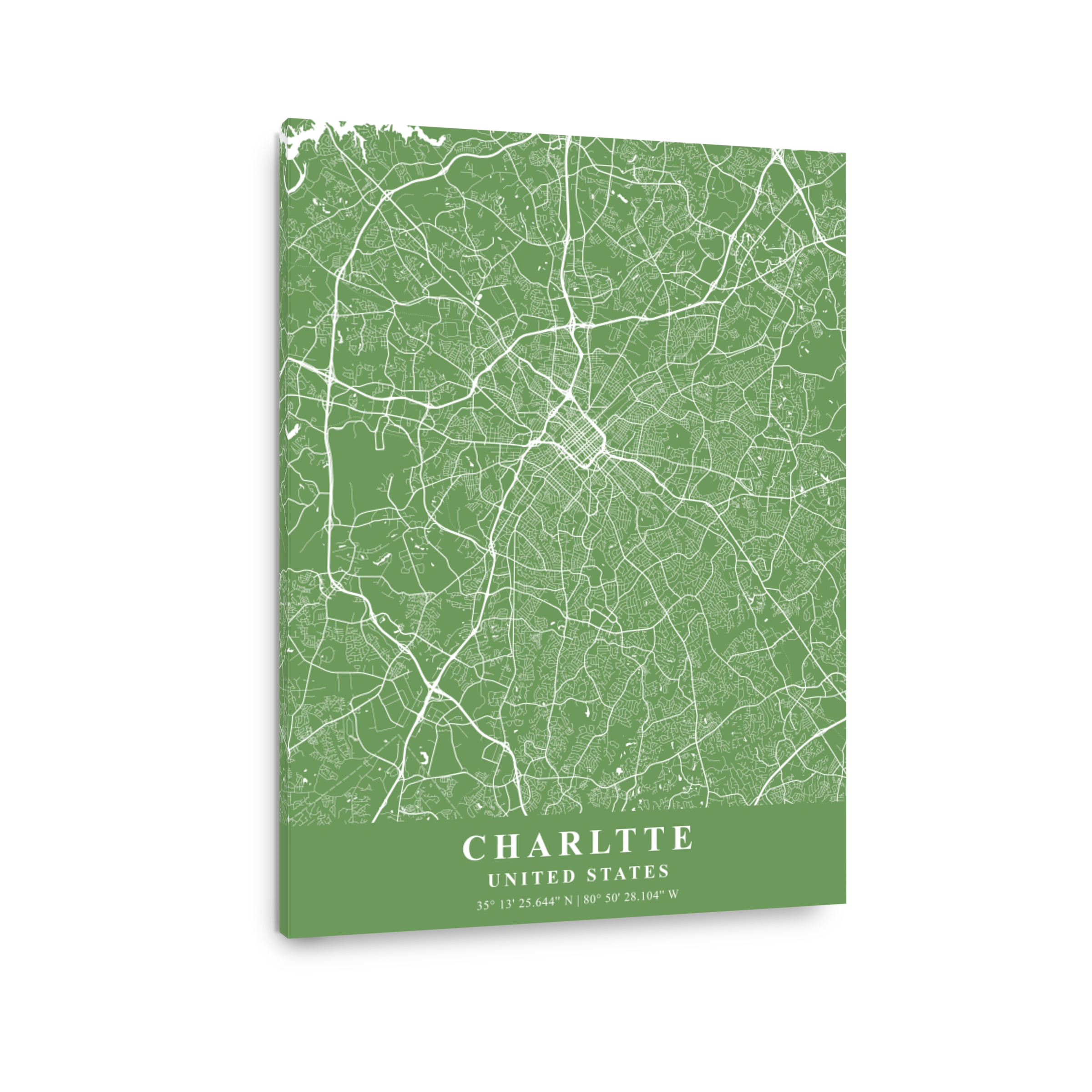 Charlotte   United States Jade Plane Map