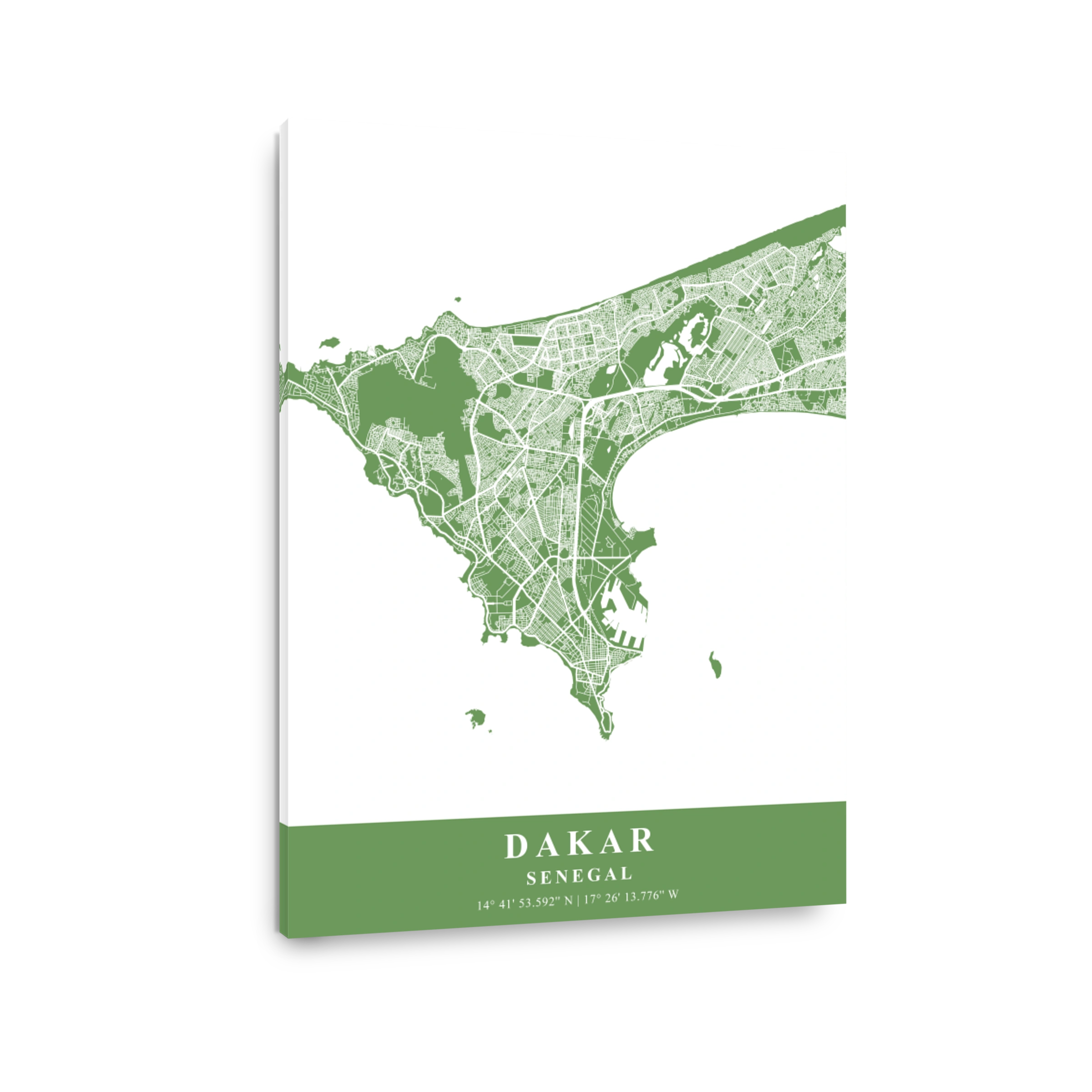 Dakar   Senegal Jade Plane Map