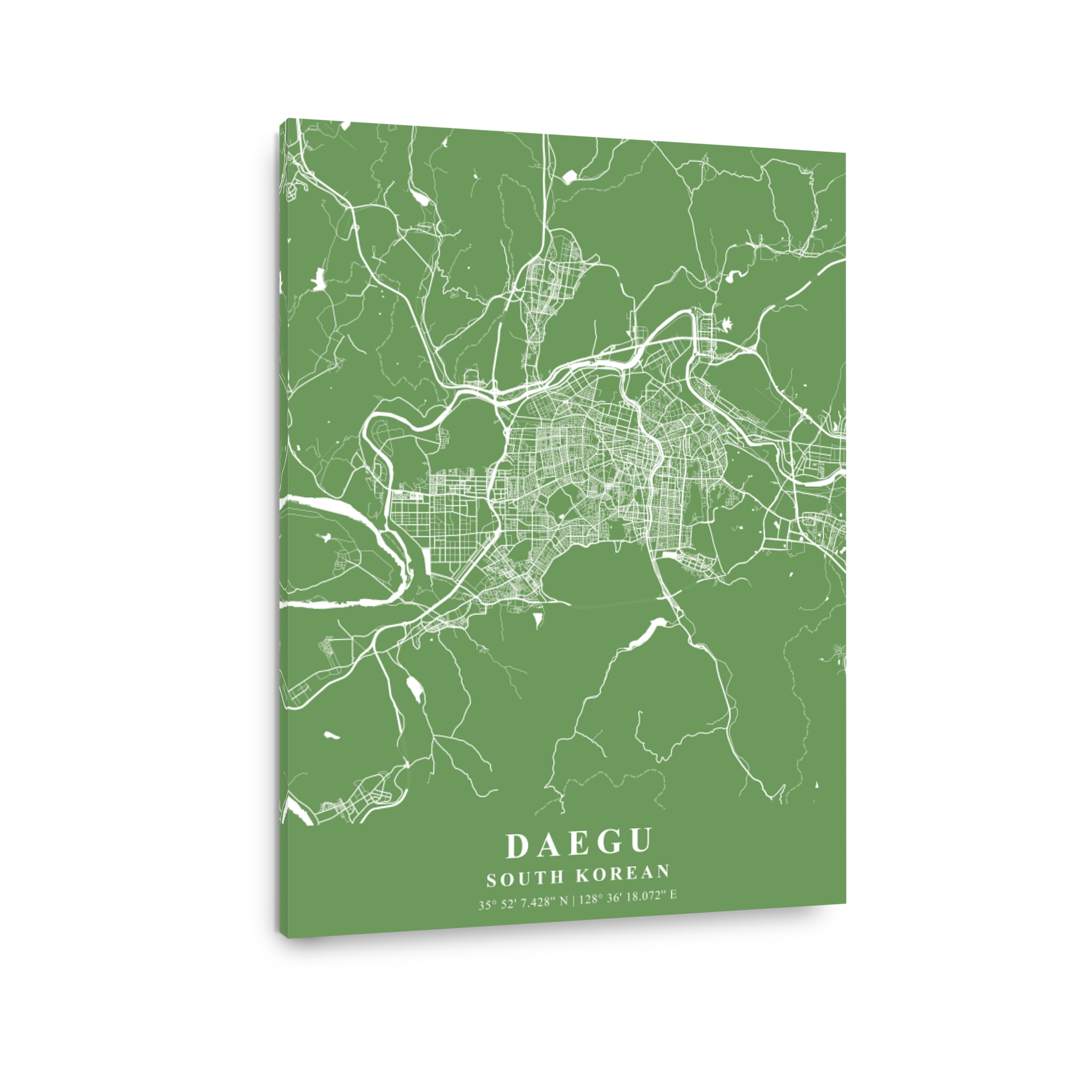 Daegu   South Korean Jade Plane Map
