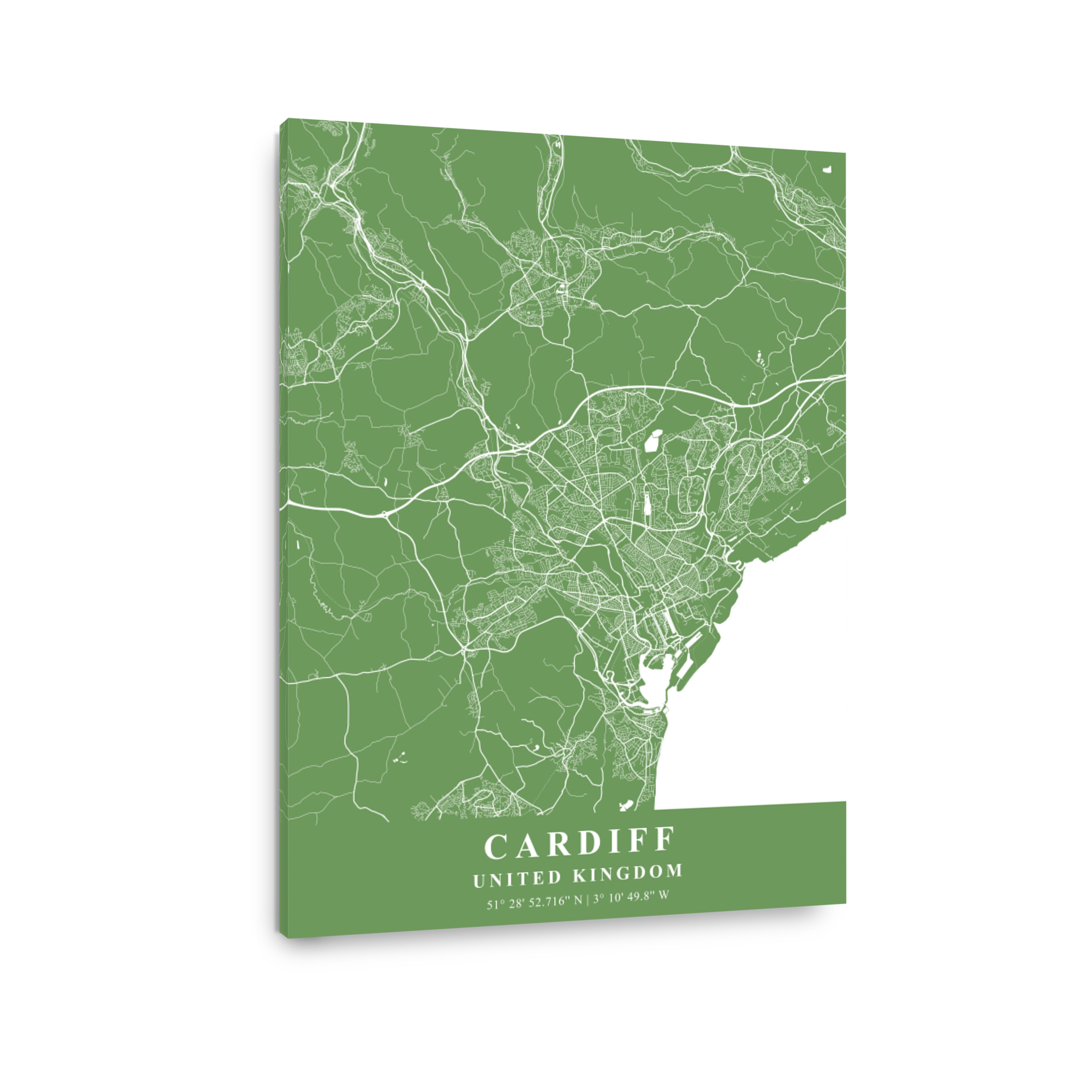 Cardiff   United Kingdom Jade Plane Map