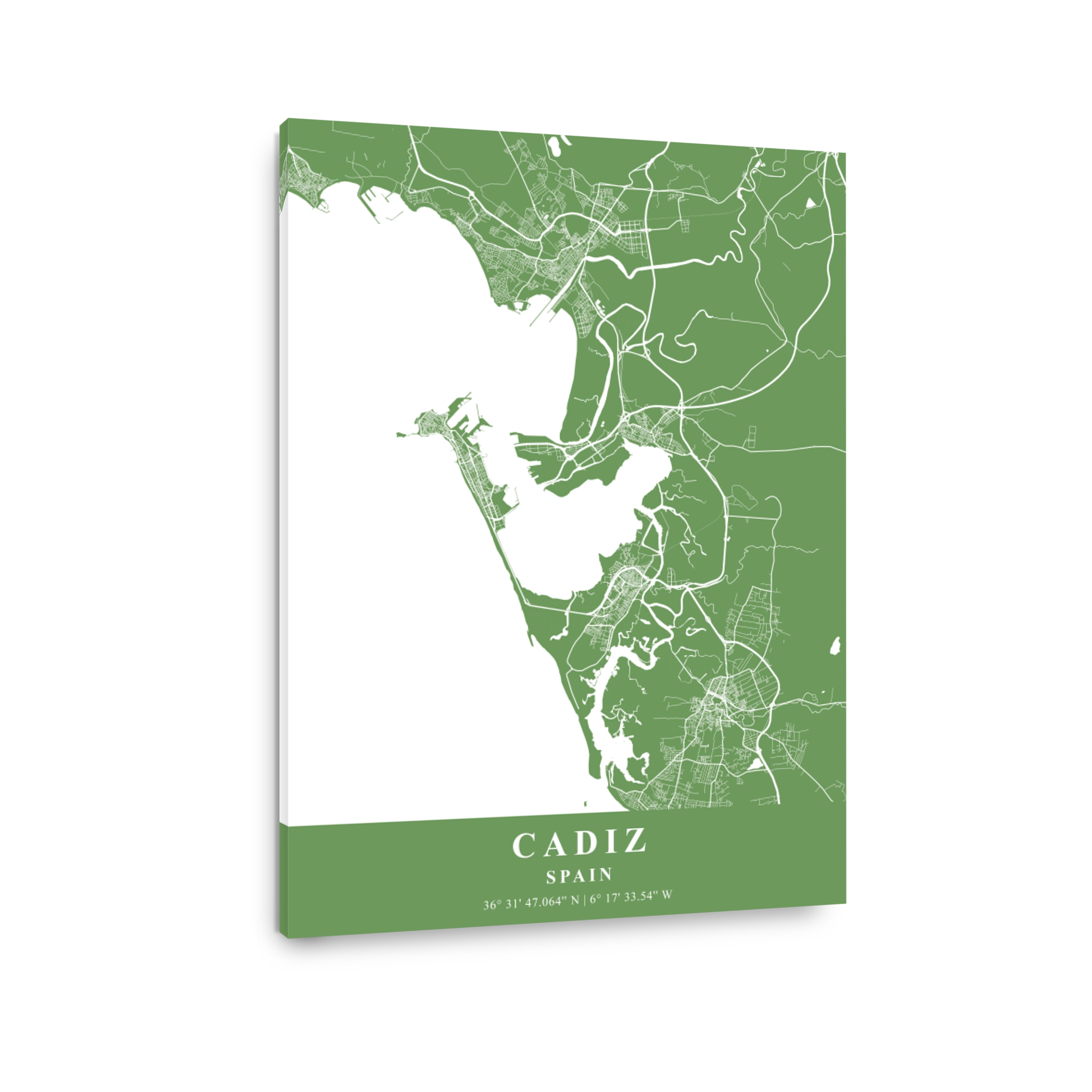 Cadiz   Spain Jade Plane Map
