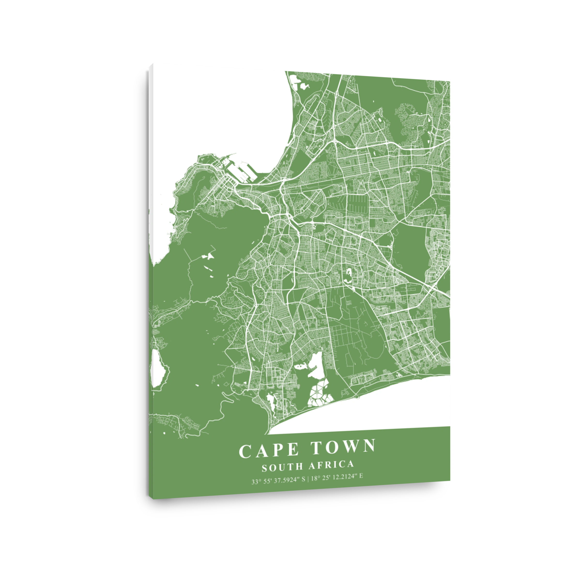 Cape Town   South Africa Jade Plane Map