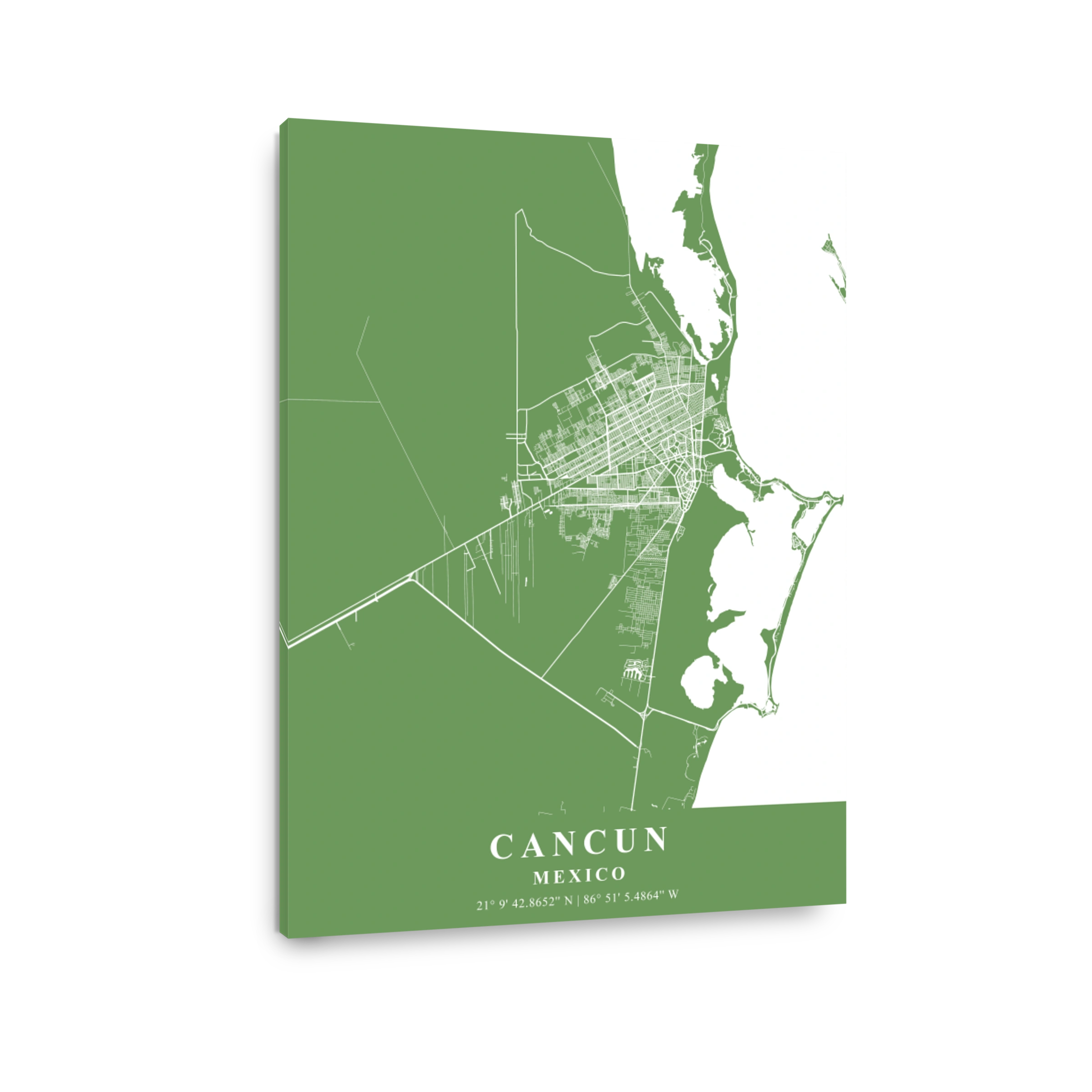 Cancun   Mexico Jade Plane Map