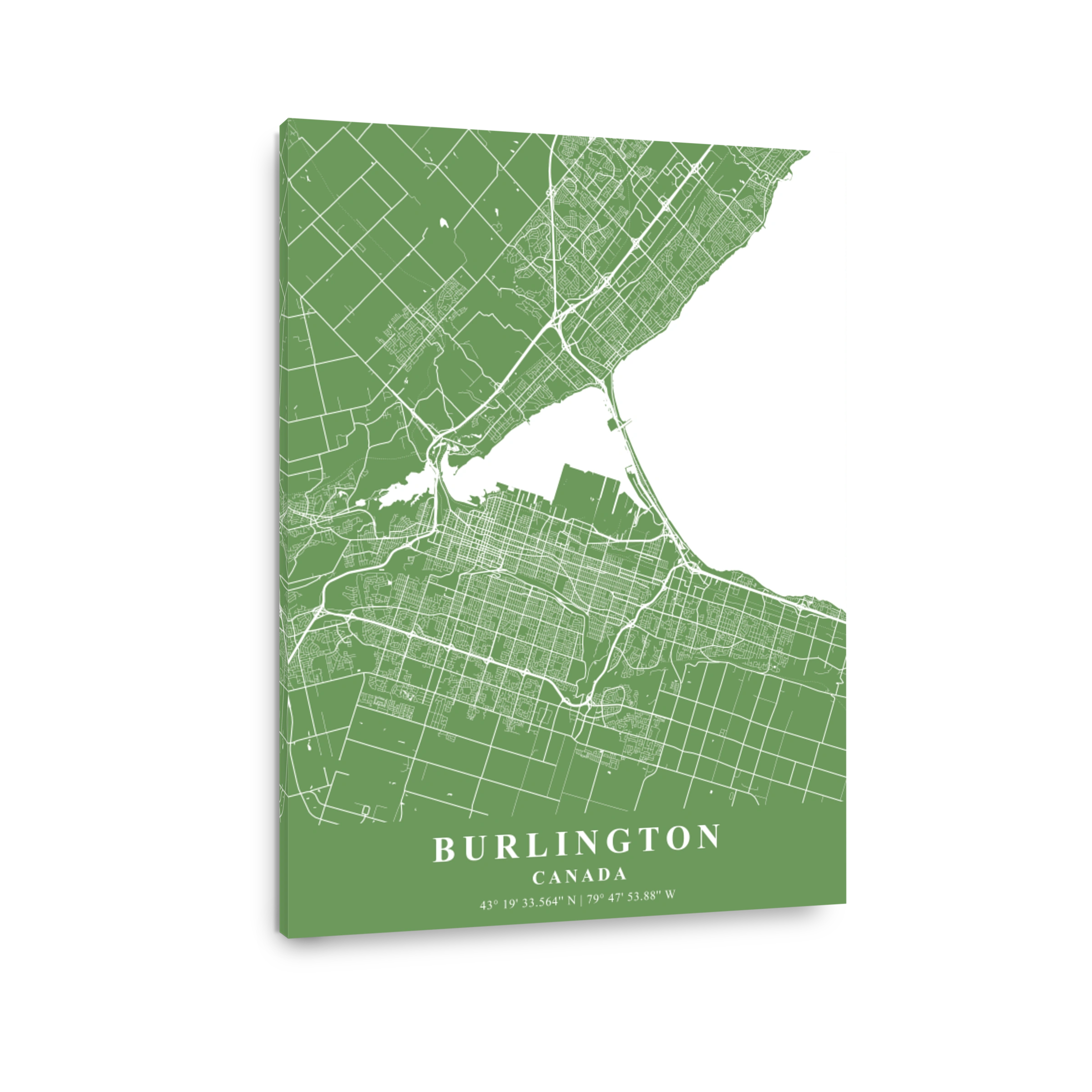 Burlington   Canada Jade Plane Map