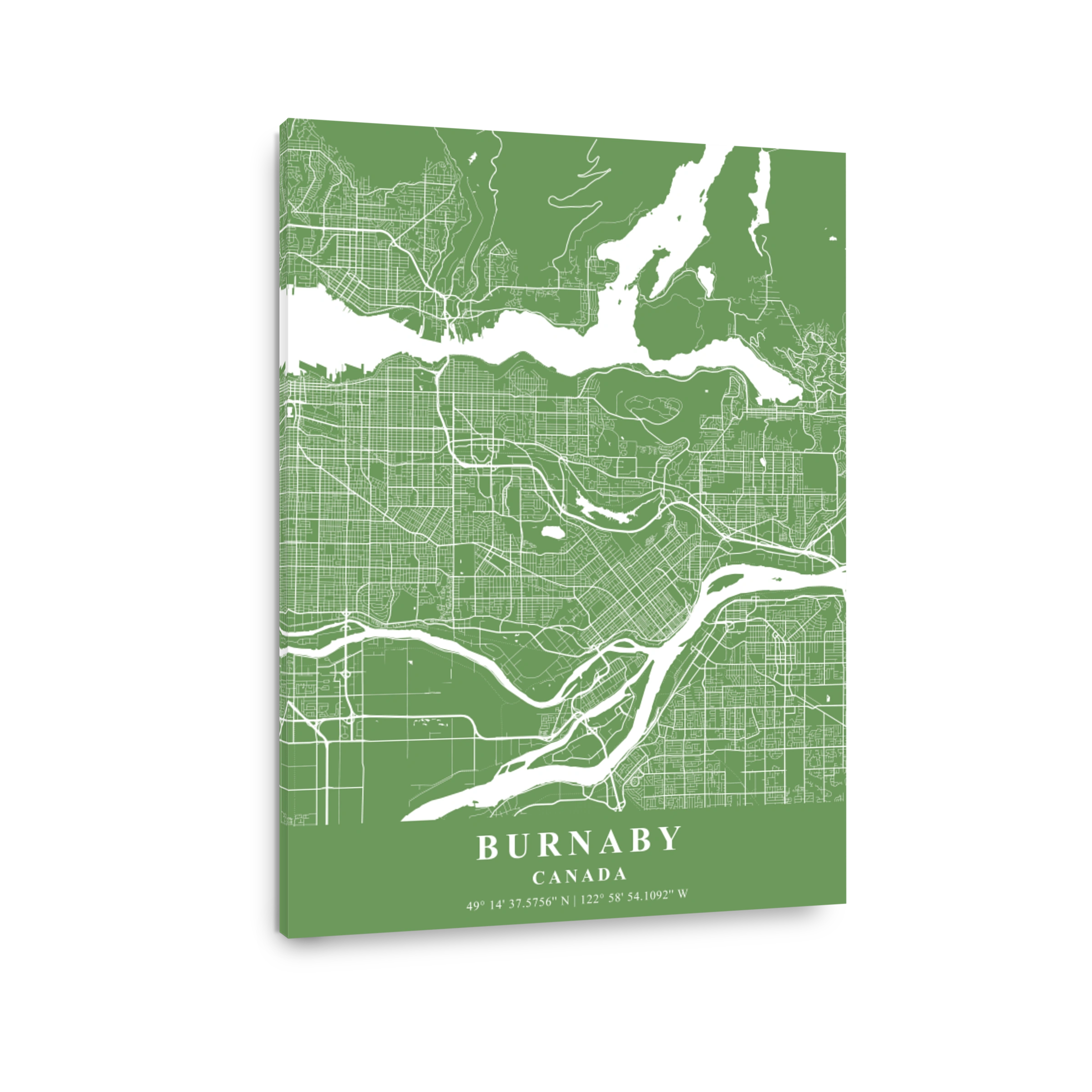 Burnaby   Canada Jade Plane Map