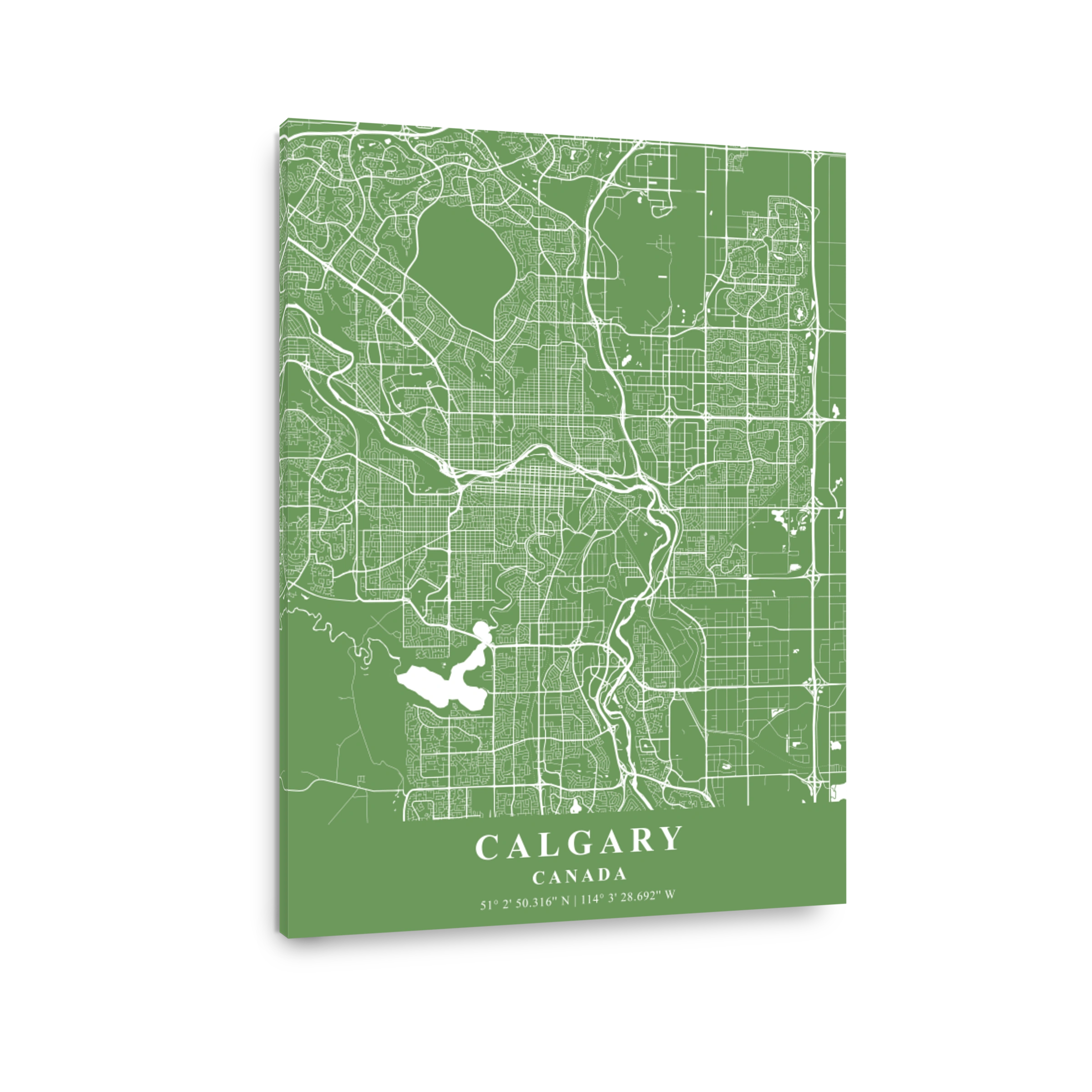Calgary   Canada Jade Plane Map