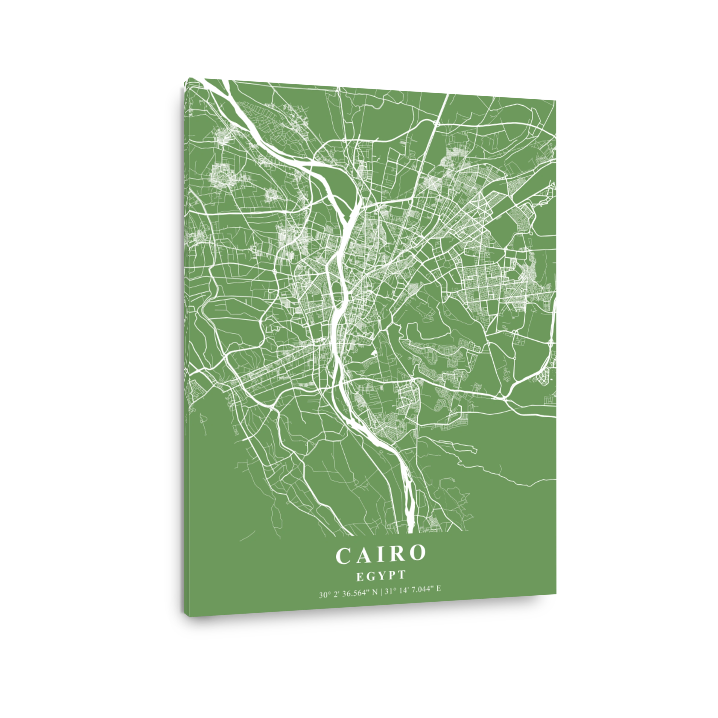 Cairo   Egypt Jade Plane Map