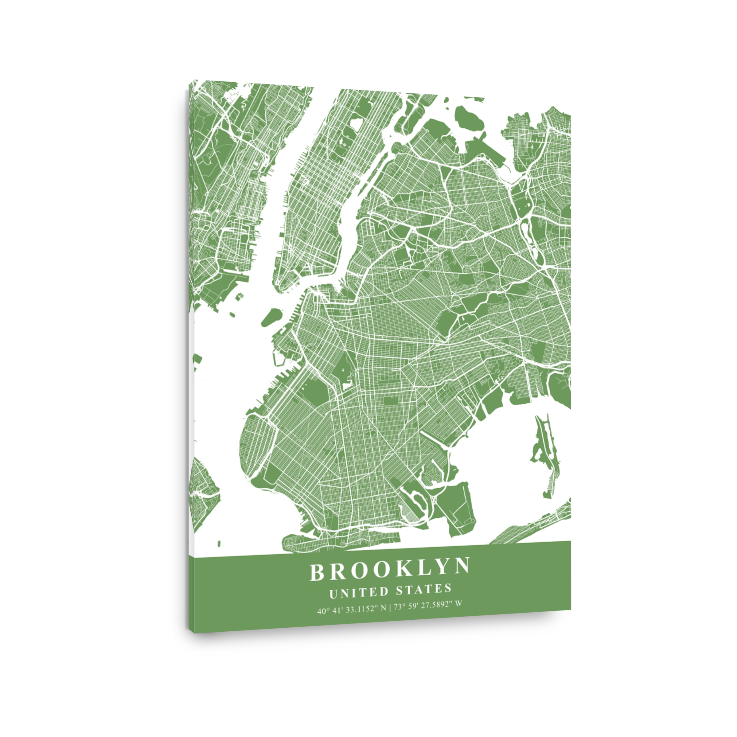 Brooklyn   United States Jade Plane Map
