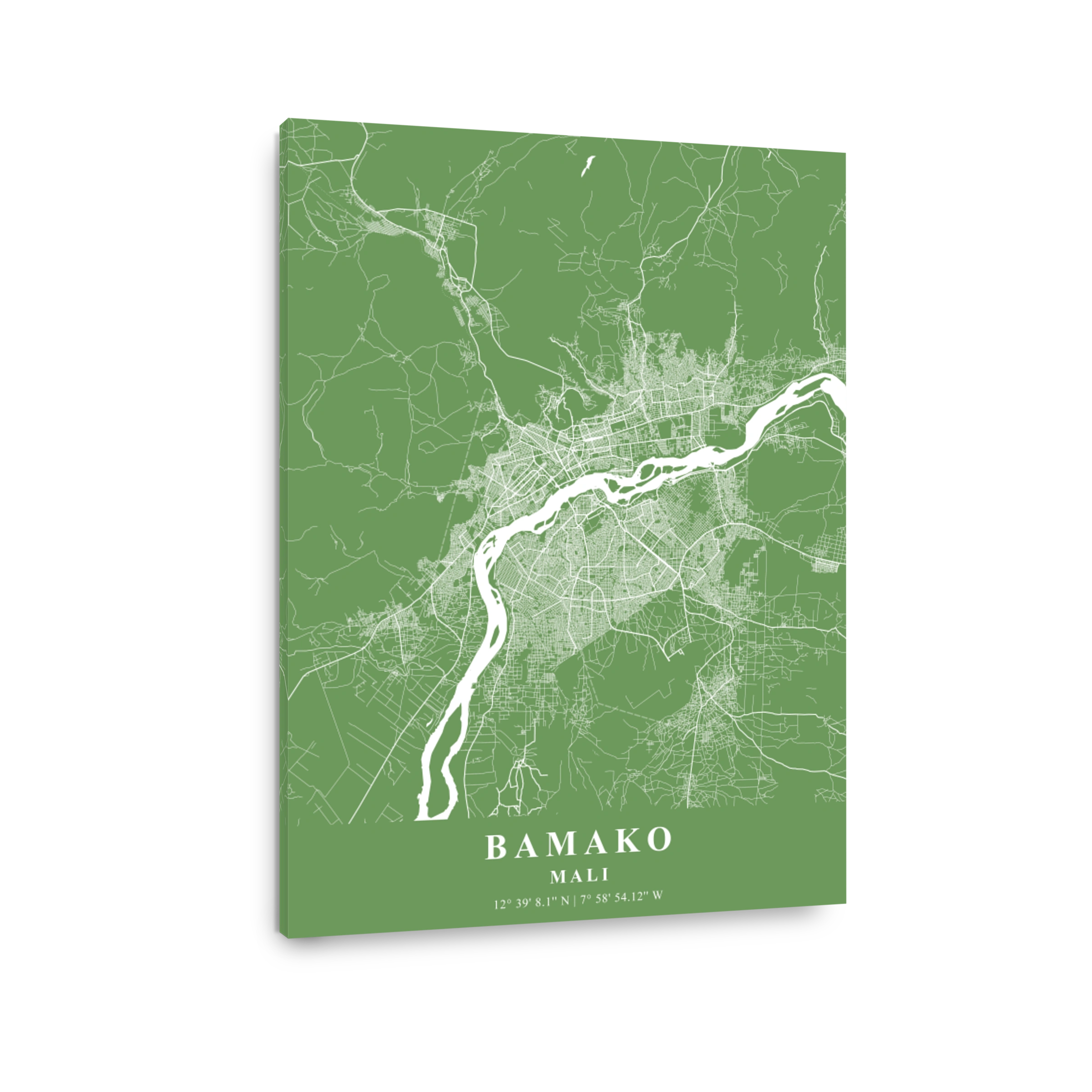 Bamako   Mali Jade Plane Map