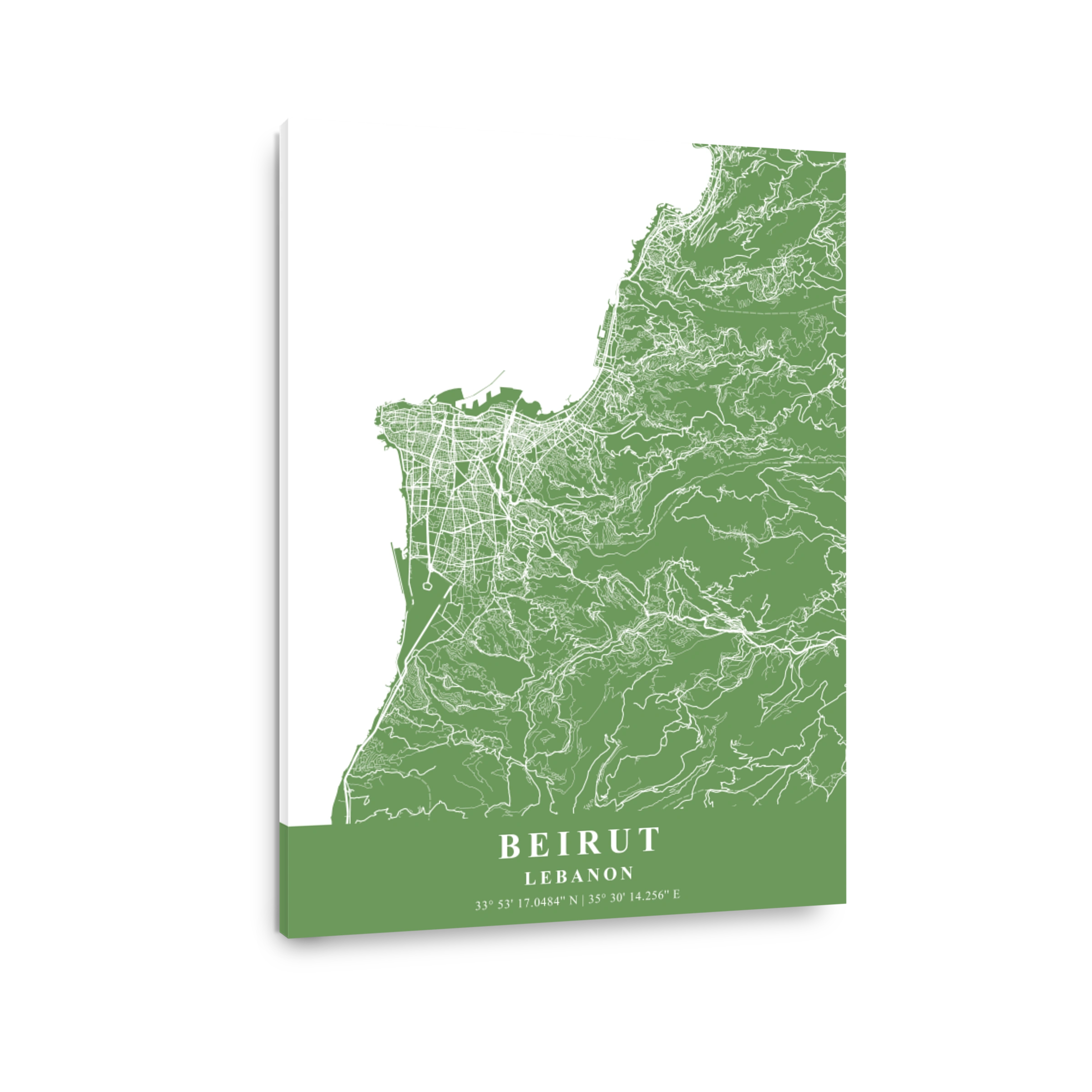 Beirut   Lebanon Jade Plane Map
