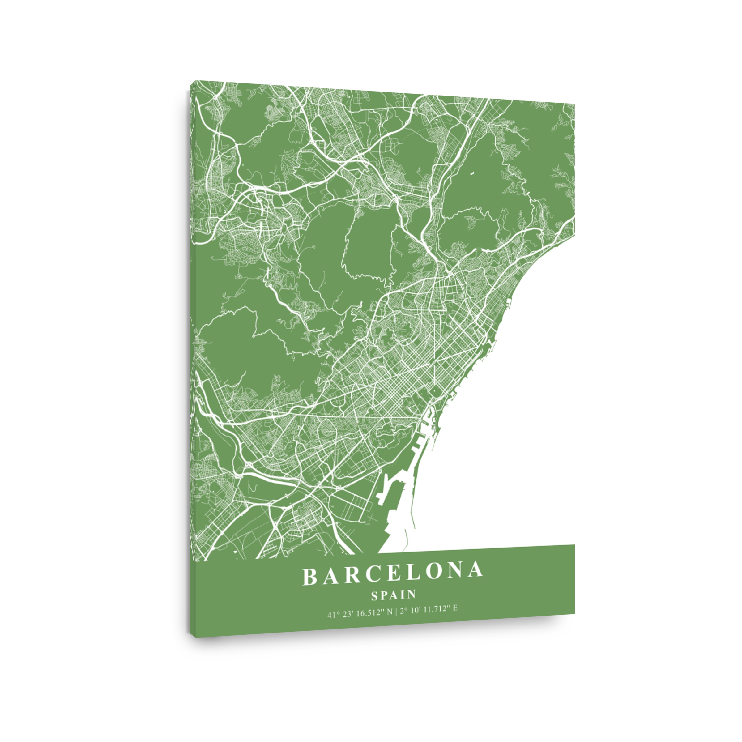 Barcelona   Spain Jade Plane Map