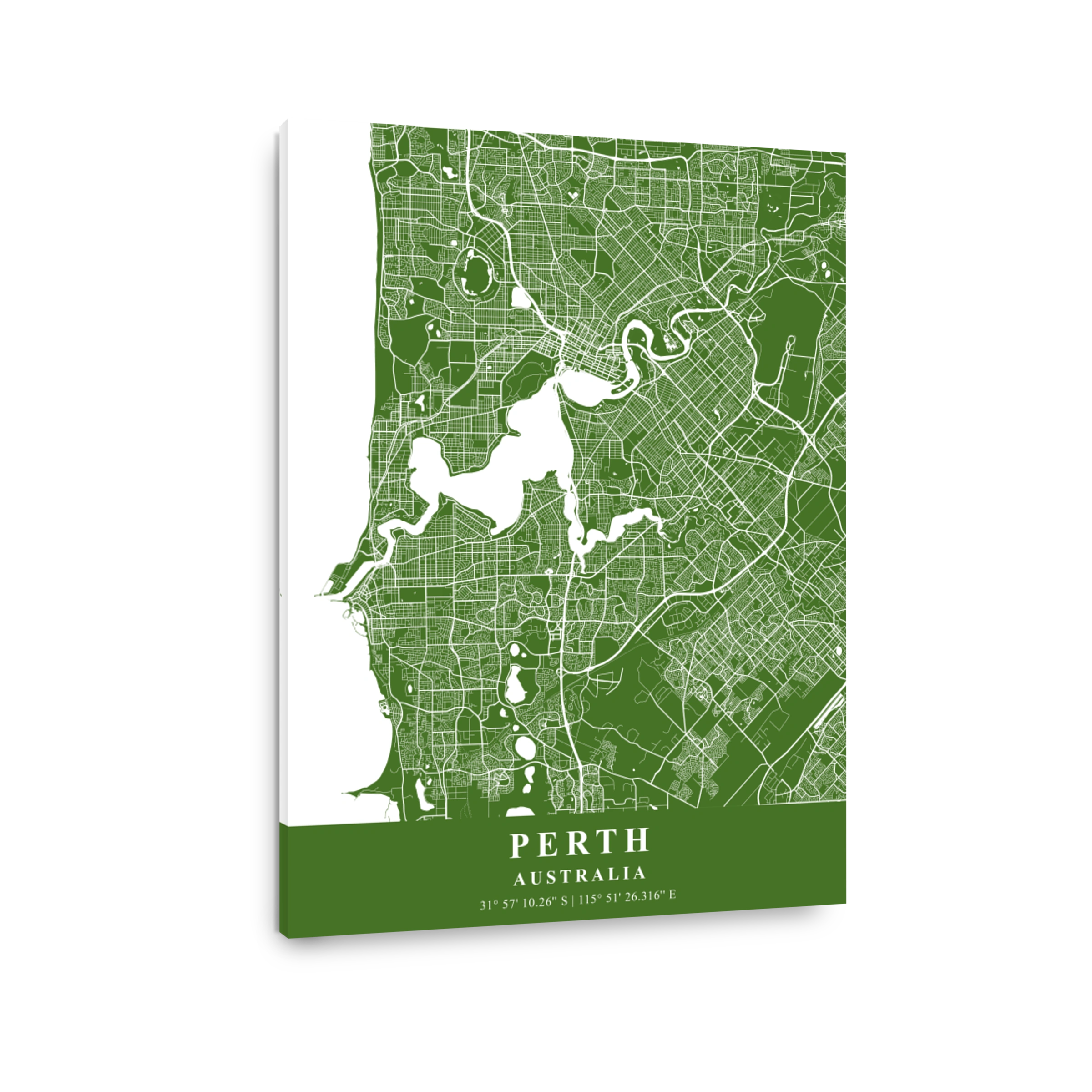 Perth   Australia Moss Plane Map