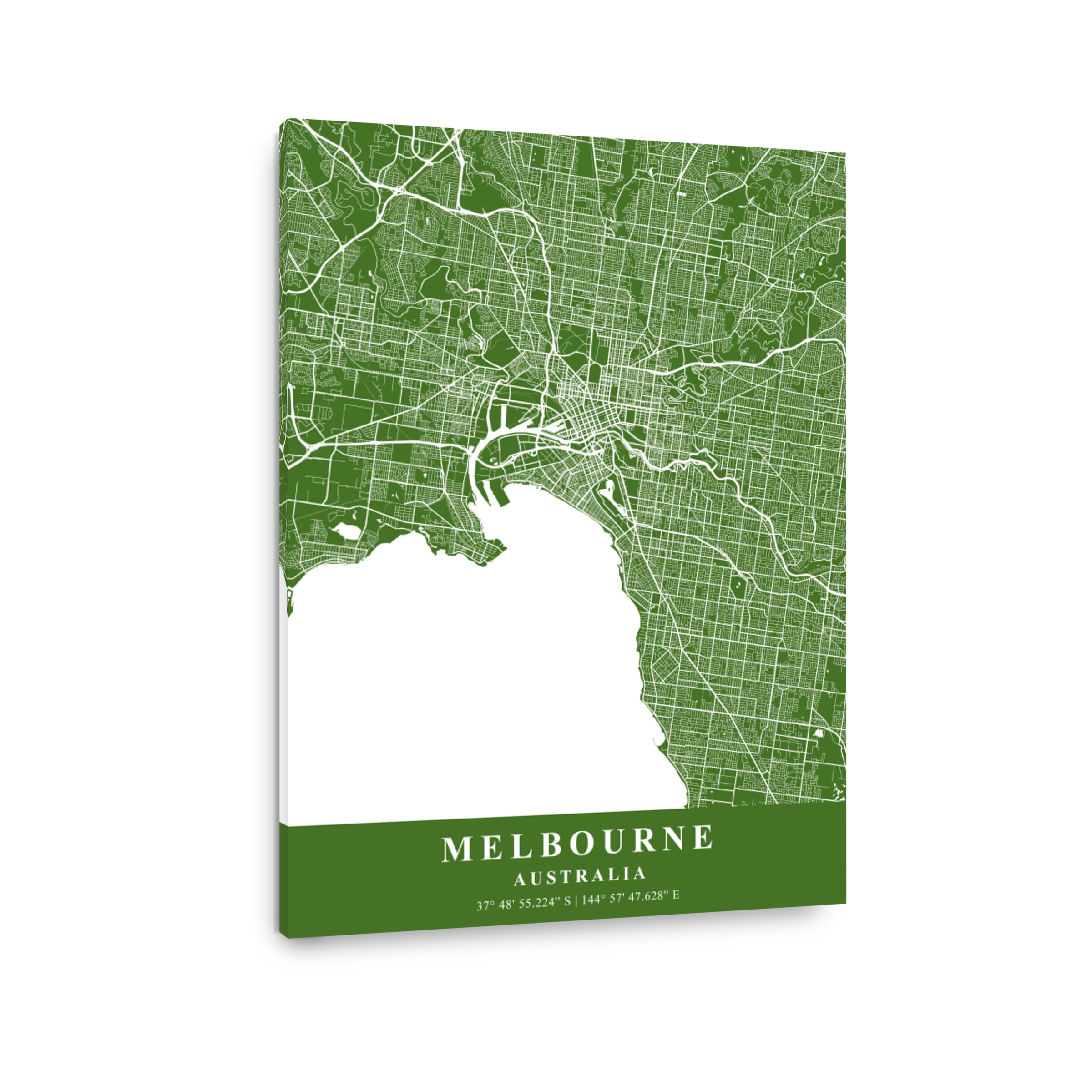 Melbourne   Australia Moss Plane Map
