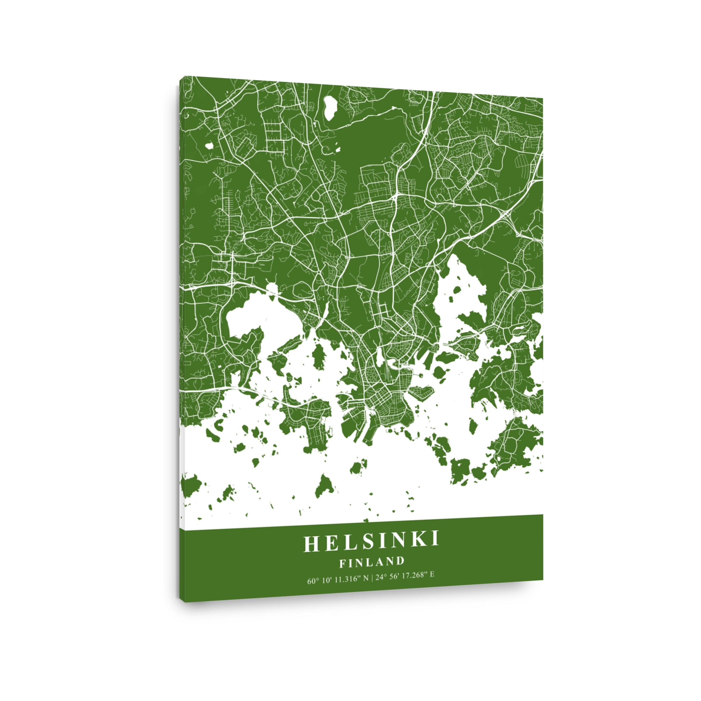 Helsinki   Finland Moss Plane Map