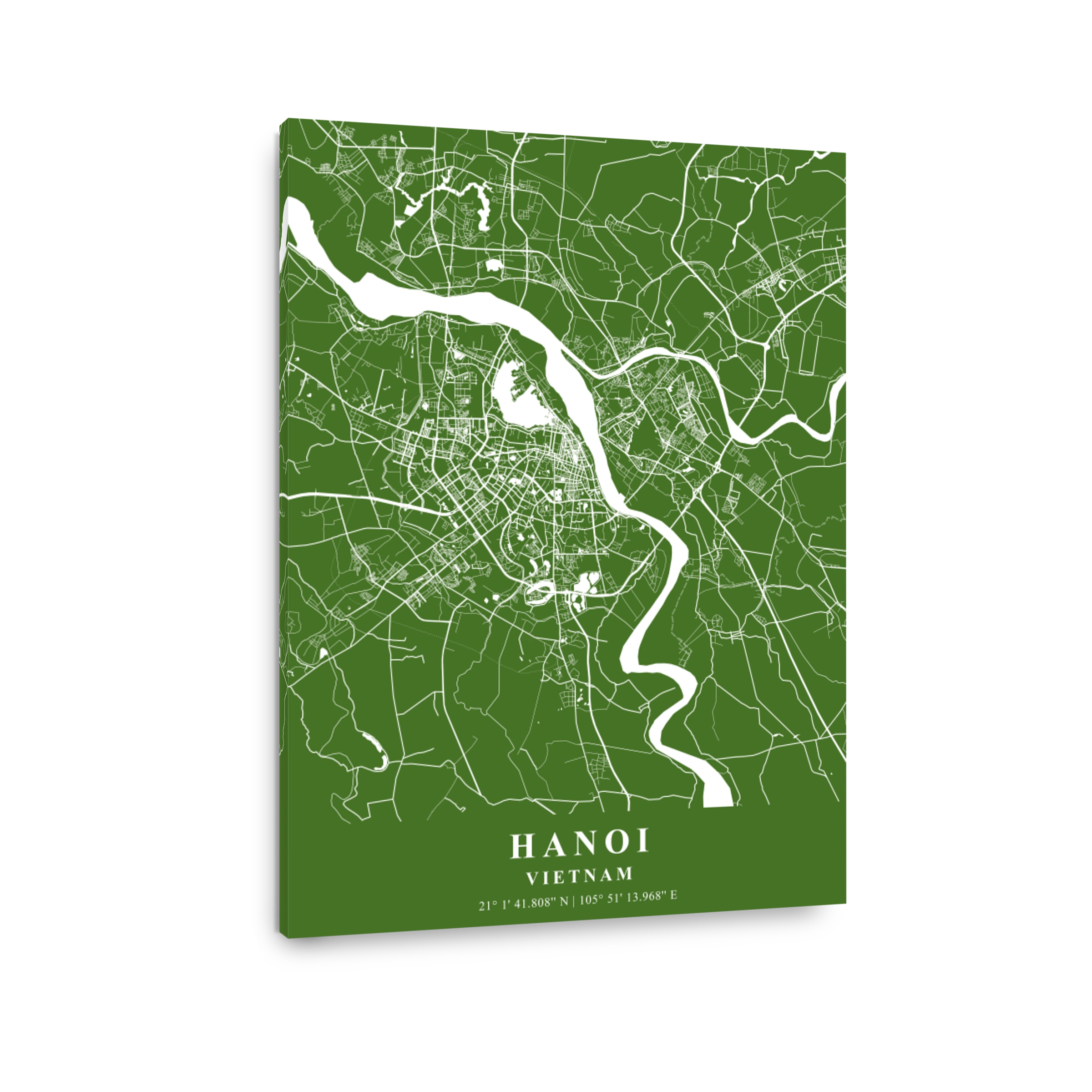 Hanoi   Vietnam Moss Plane Map