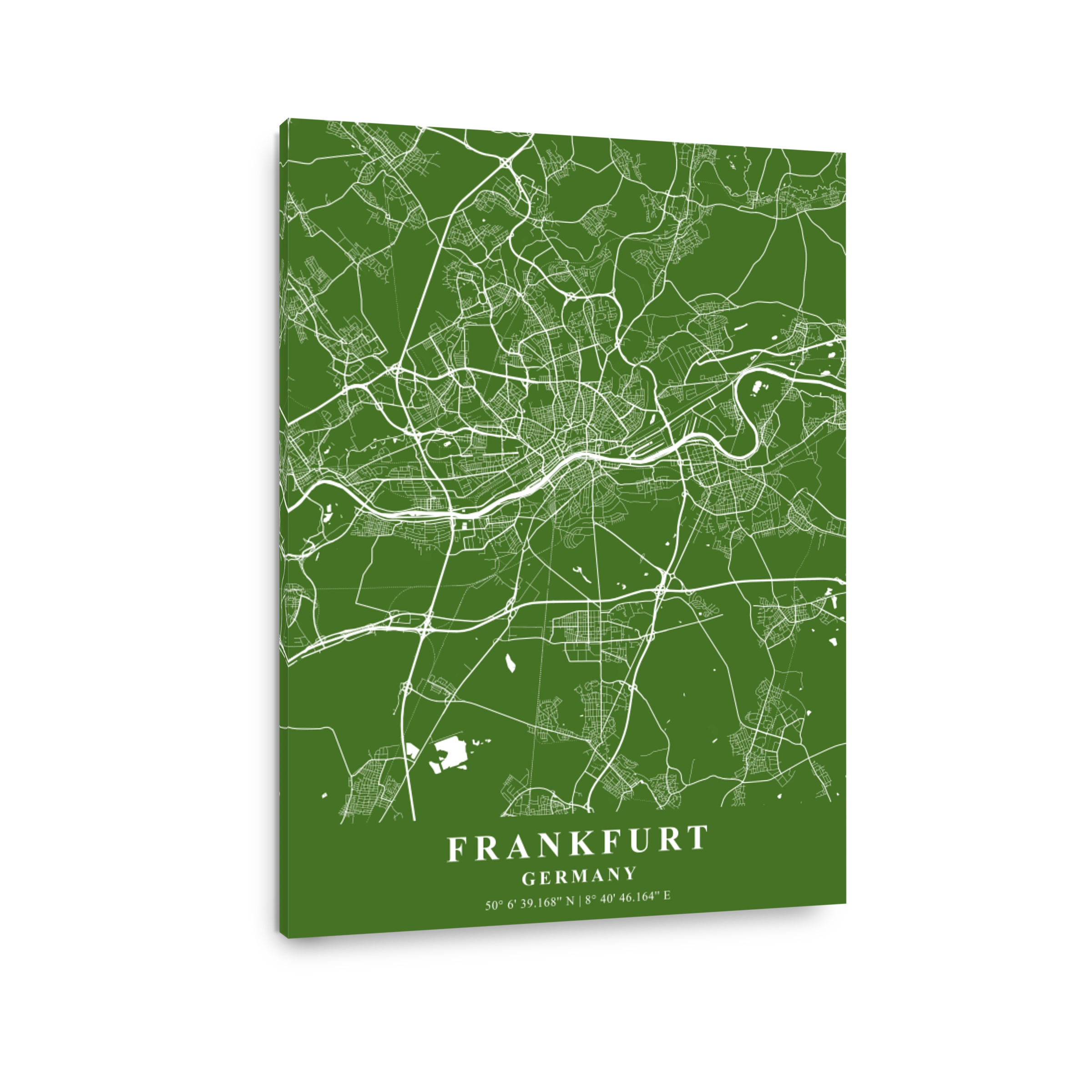 Frankfurt   Germany Moss Plane Map