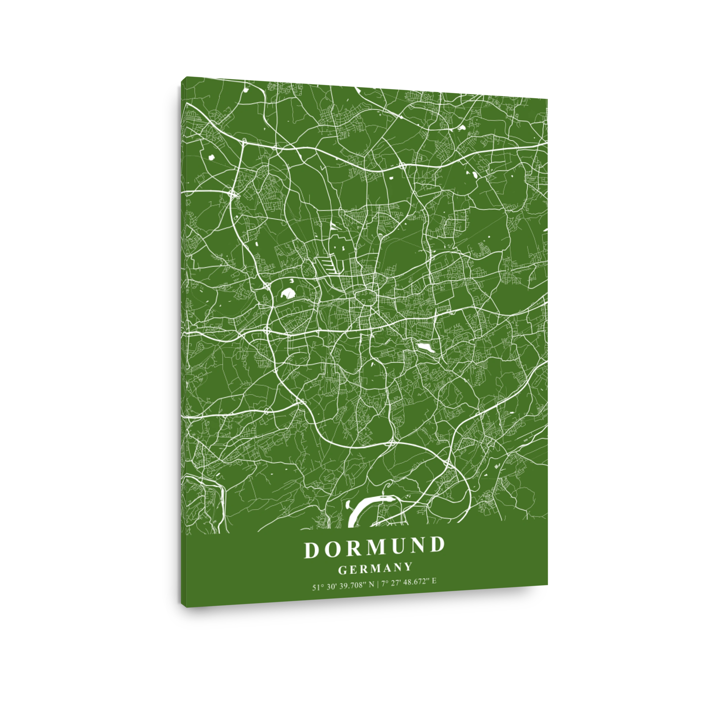 Dortmund   Germany Moss Plane Map