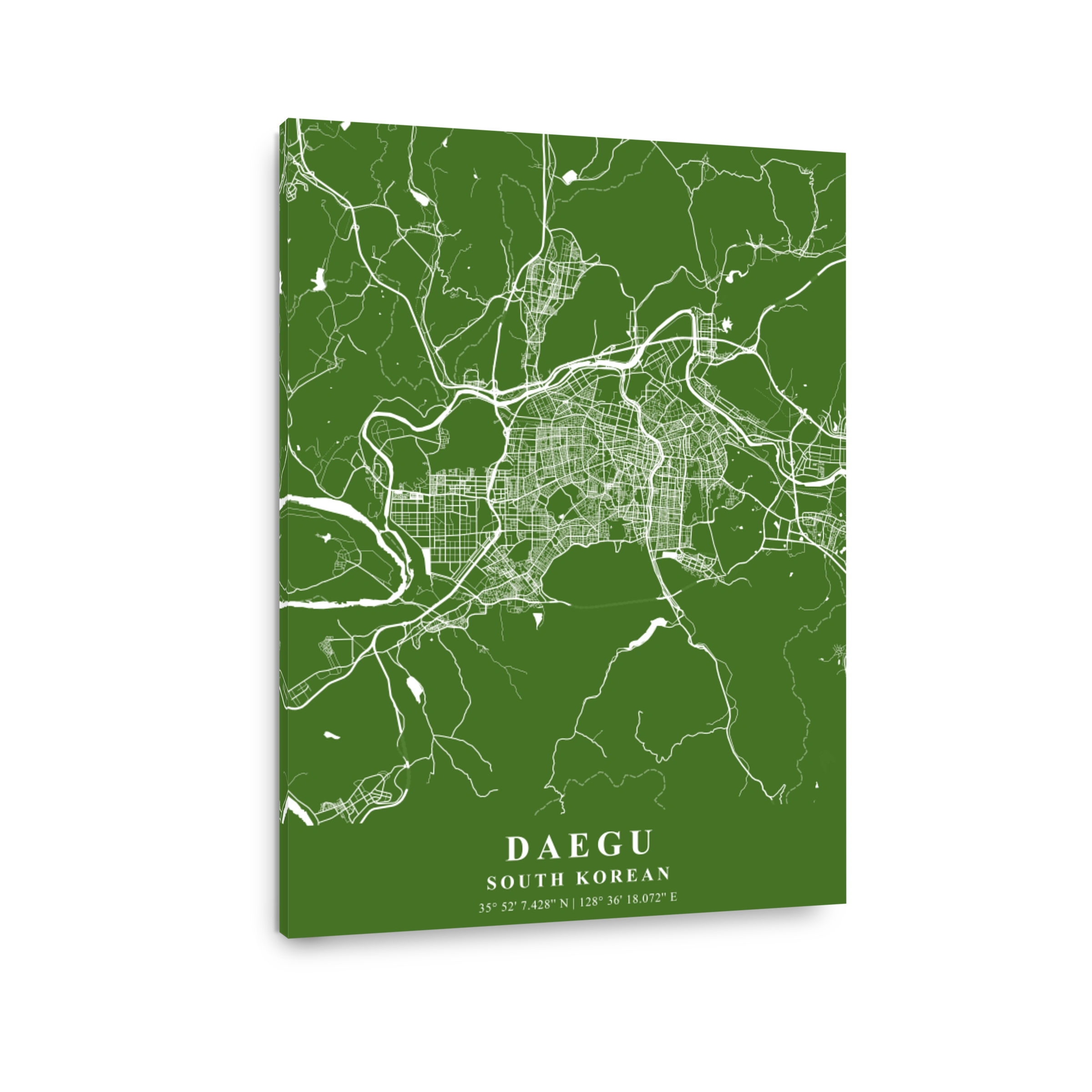 Daegu   South Korean Moss Plane Map