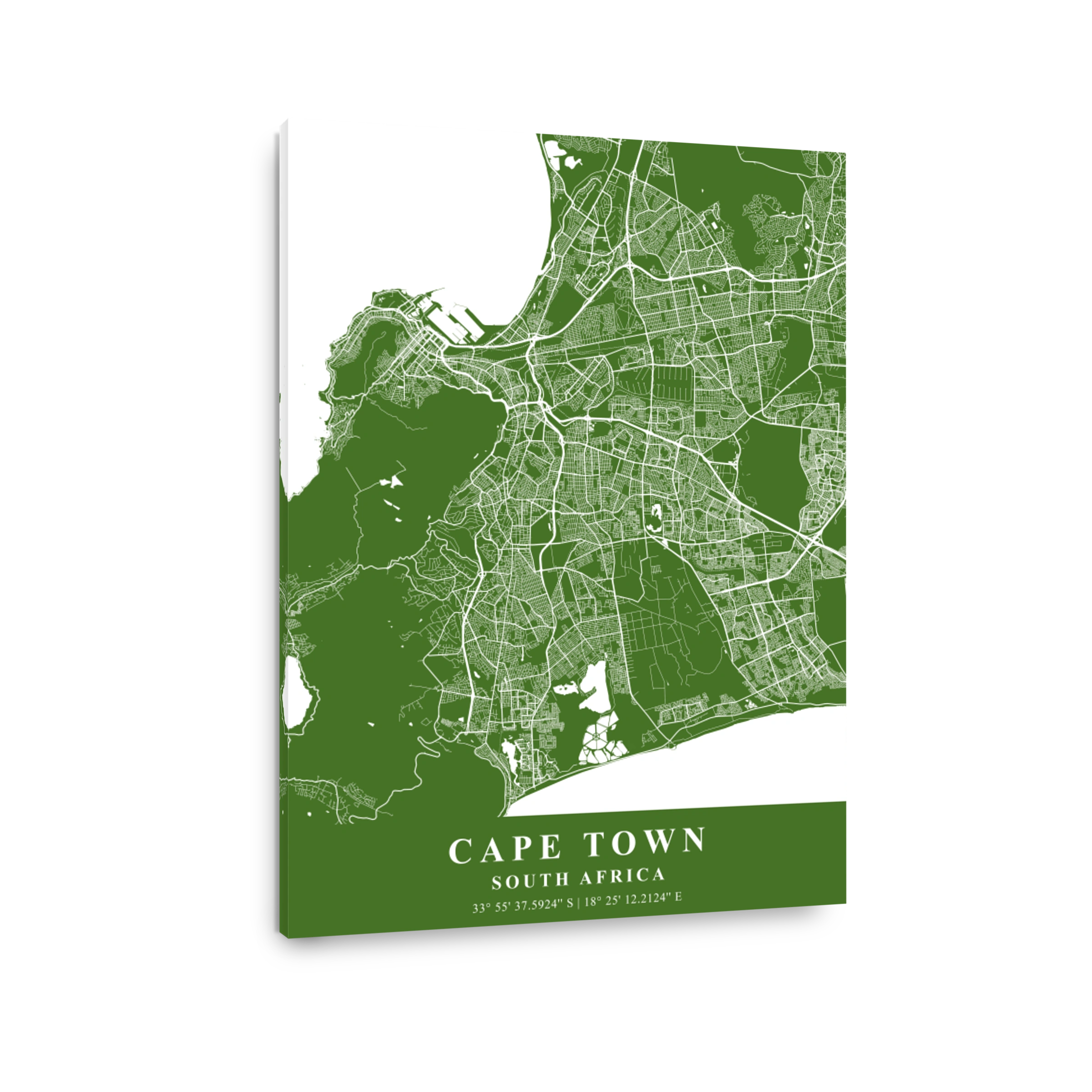 Cape Town   South Africa Moss Plane Map