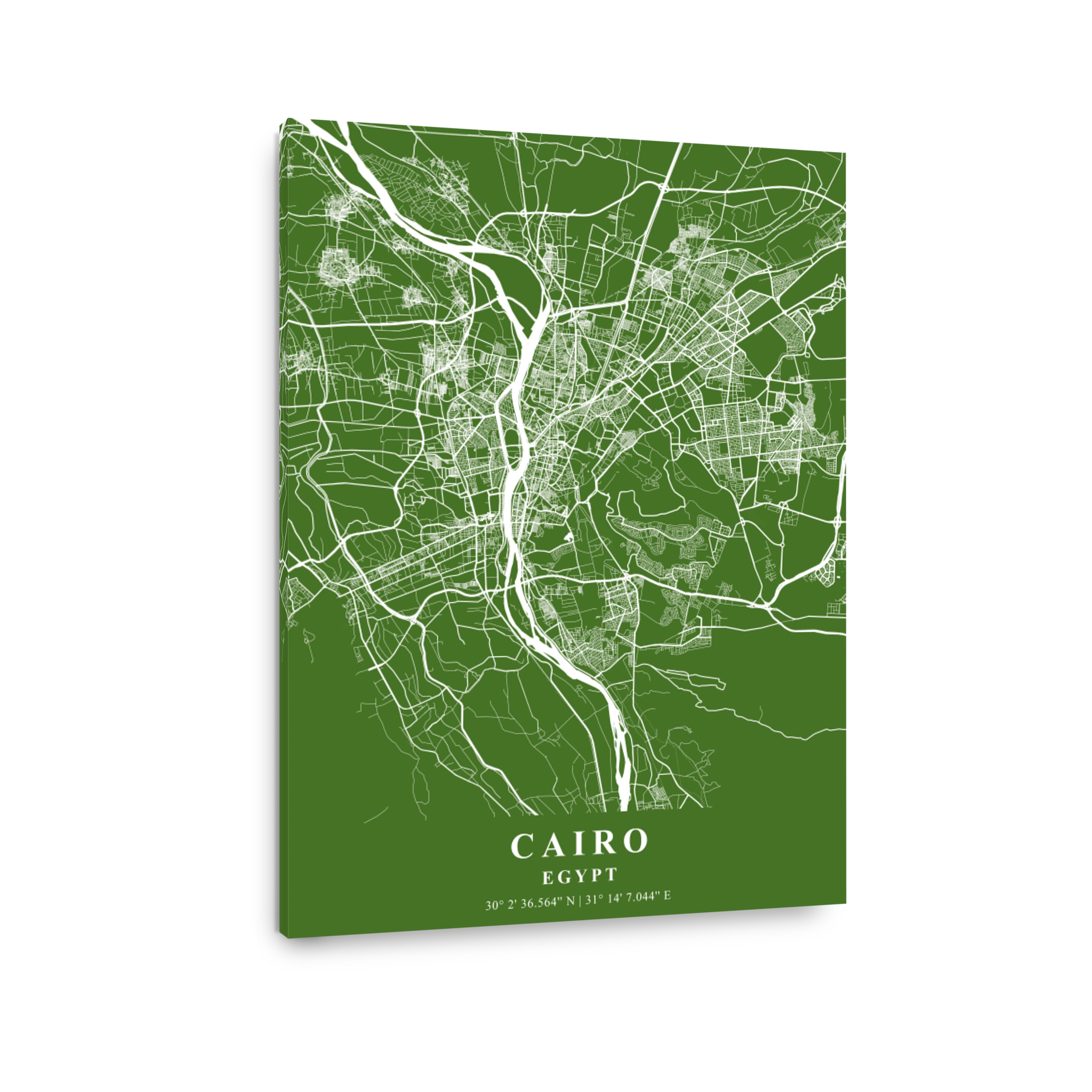 Cairo   Egypt Moss Plane Map