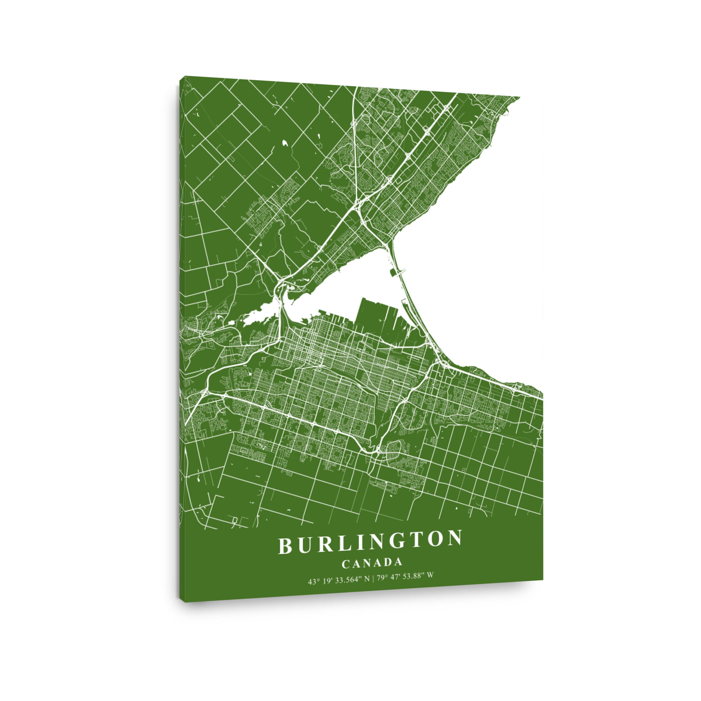 Burlington   Canada Moss Plane Map