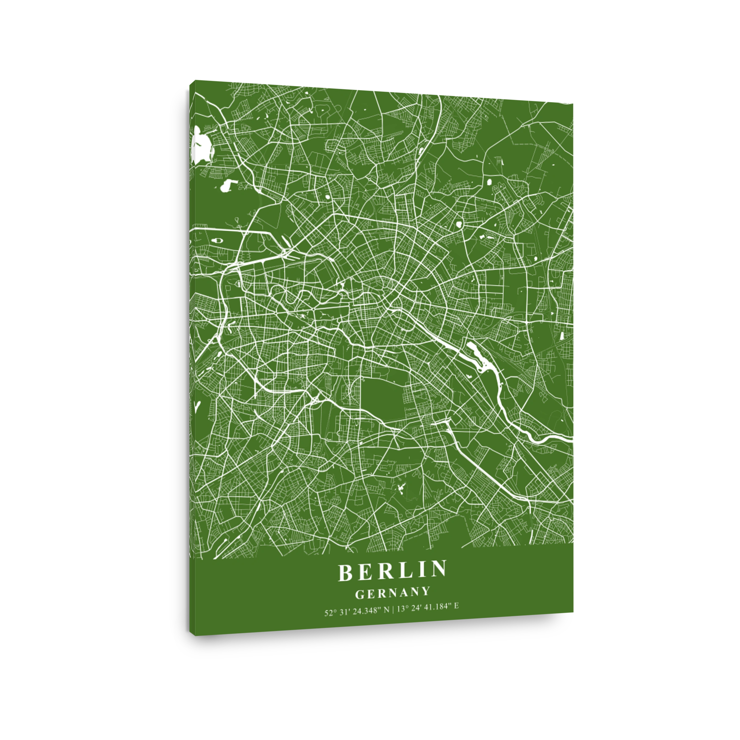 Berlin   Germany Moss Plane Map
