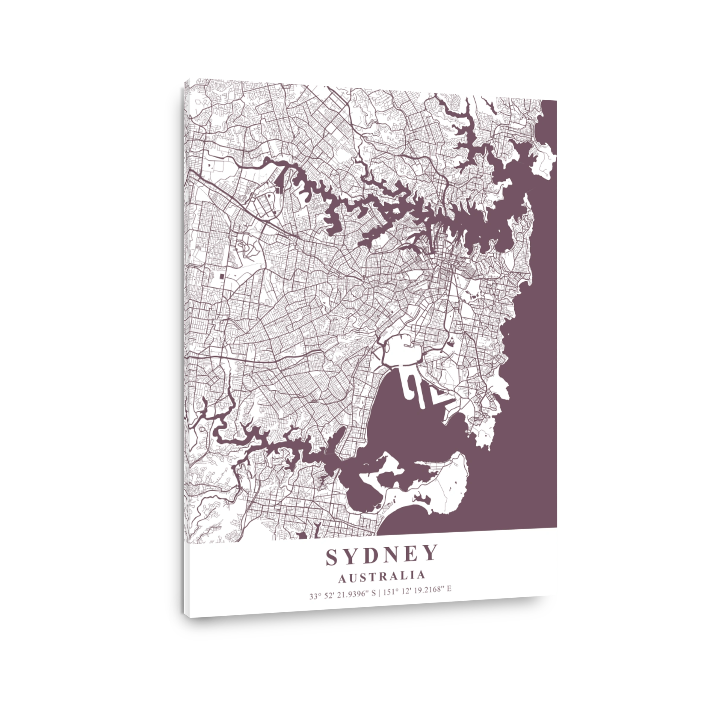 Sydney   Australia Orchid Plane Map