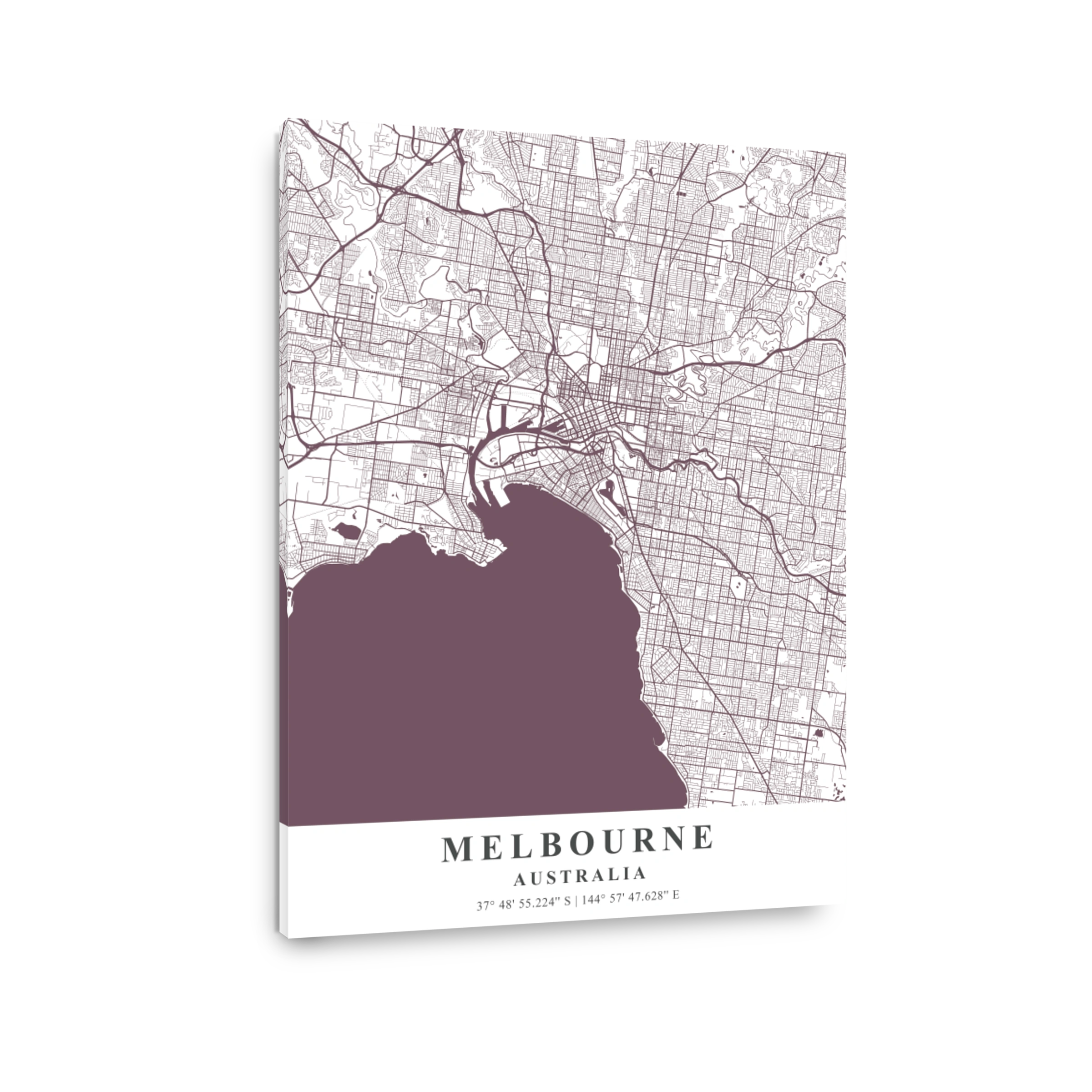 Melbourne   Australia Orchid Plane Map