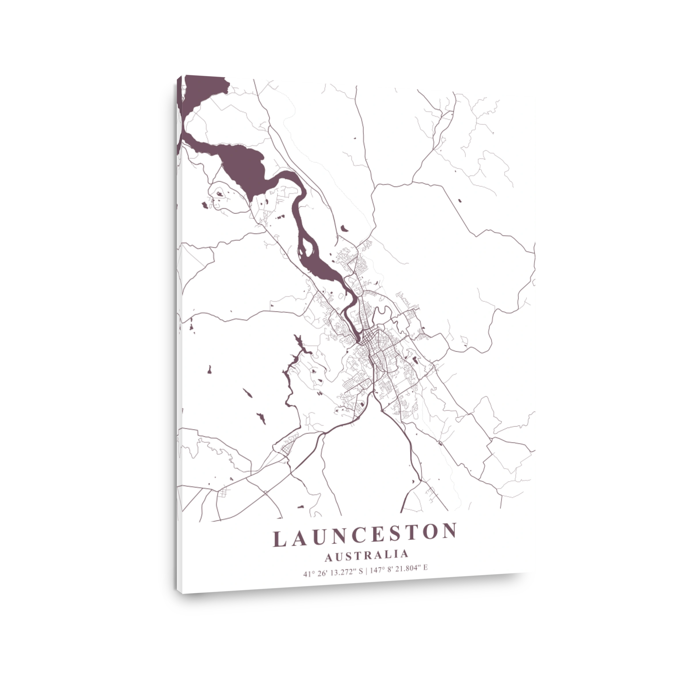 Launceston  Australia Orchid Plane Map