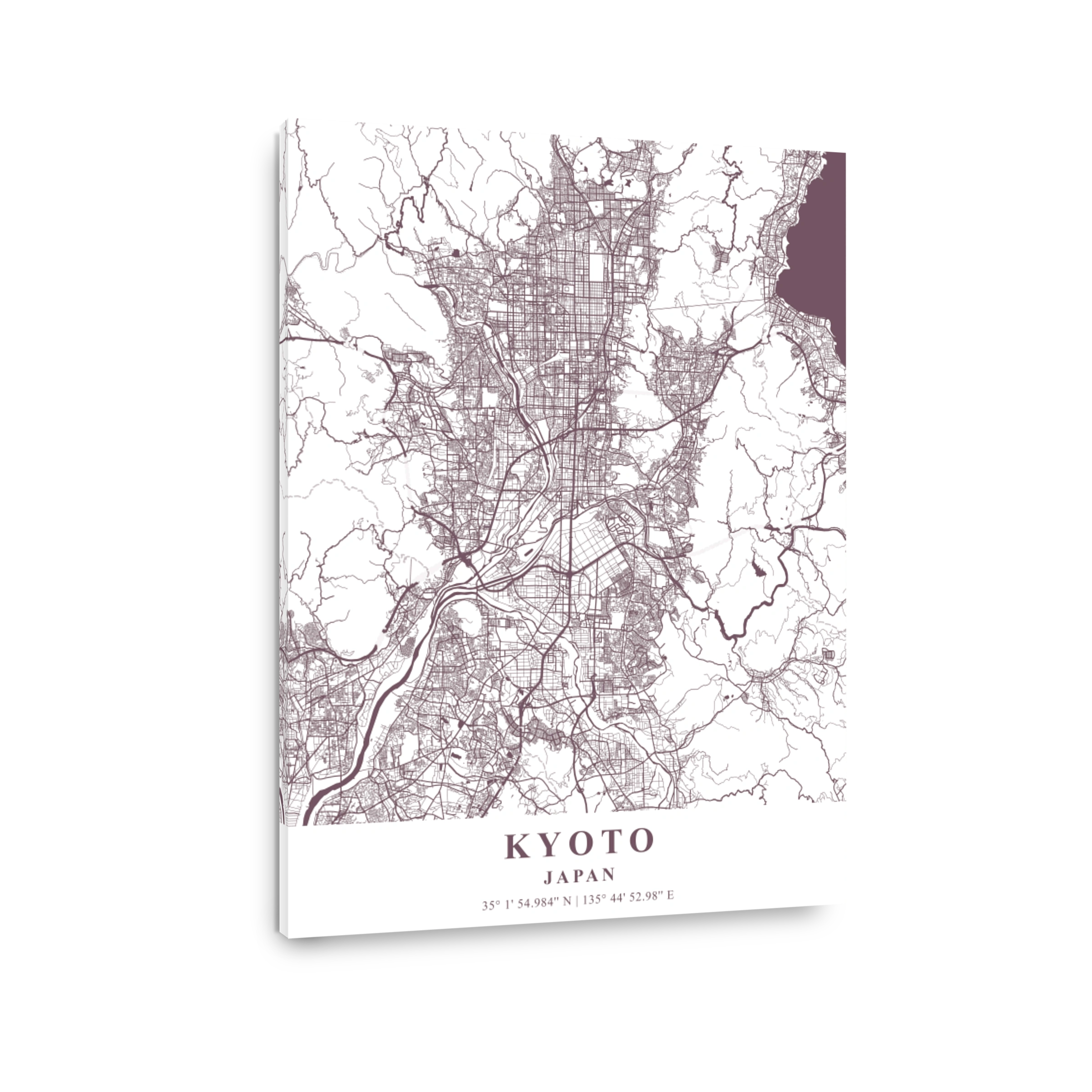 Kyoto   Japan Orchid Plane Map