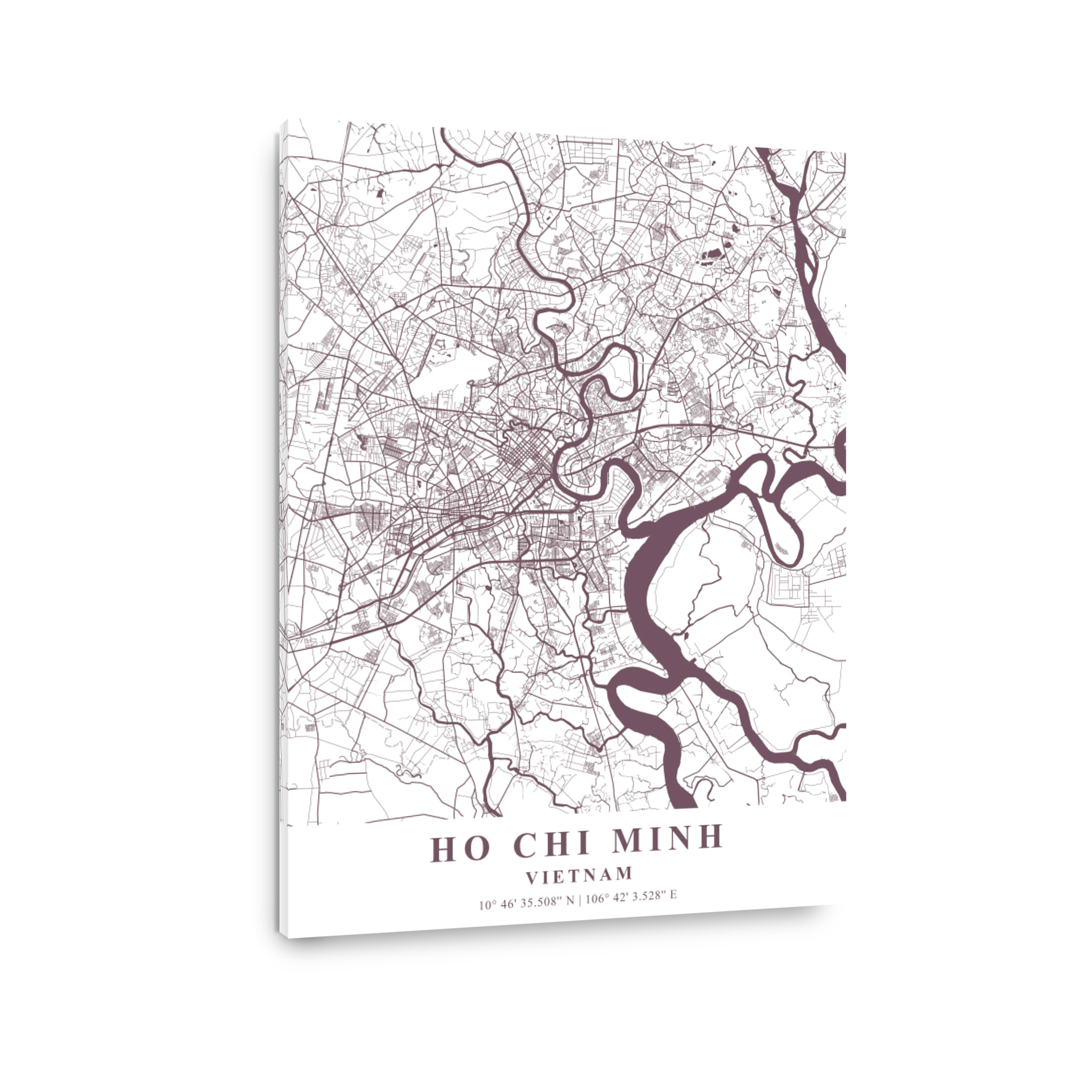Ho Chi Minh   Vietnam Orchid Plane Map