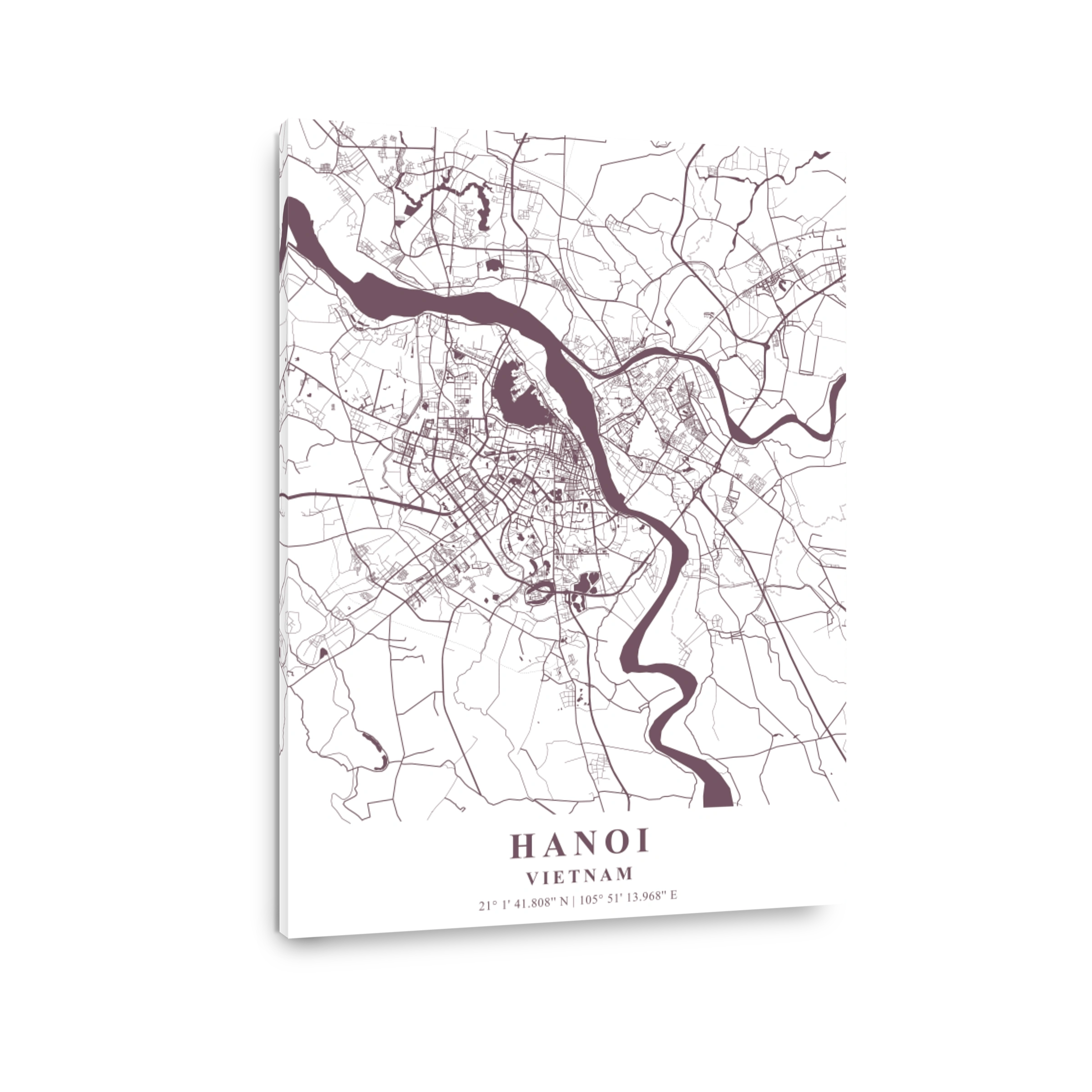 Hanoi   Vietnam Orchid Plane Map