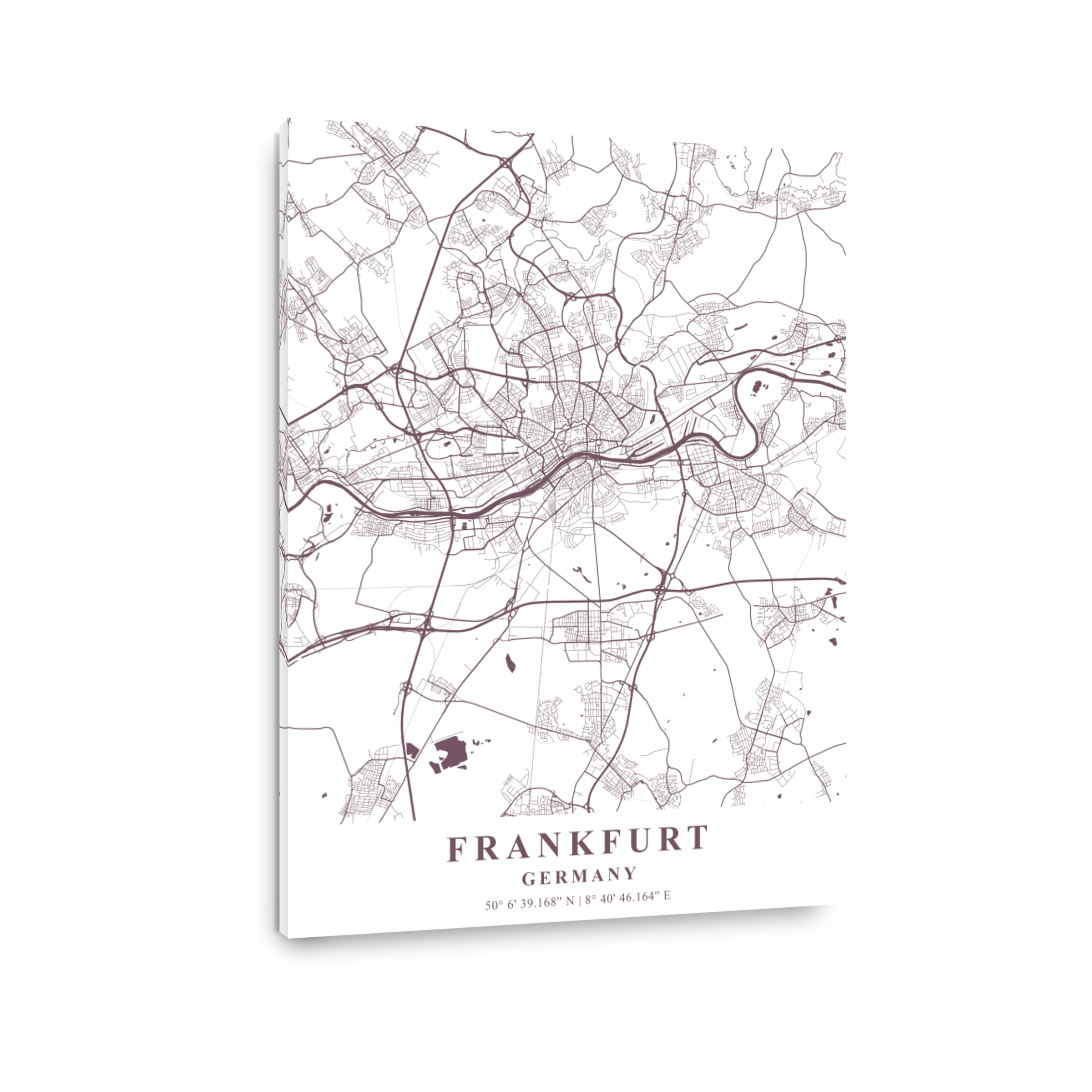 Frankfurt   Germany Orchid Plane Map