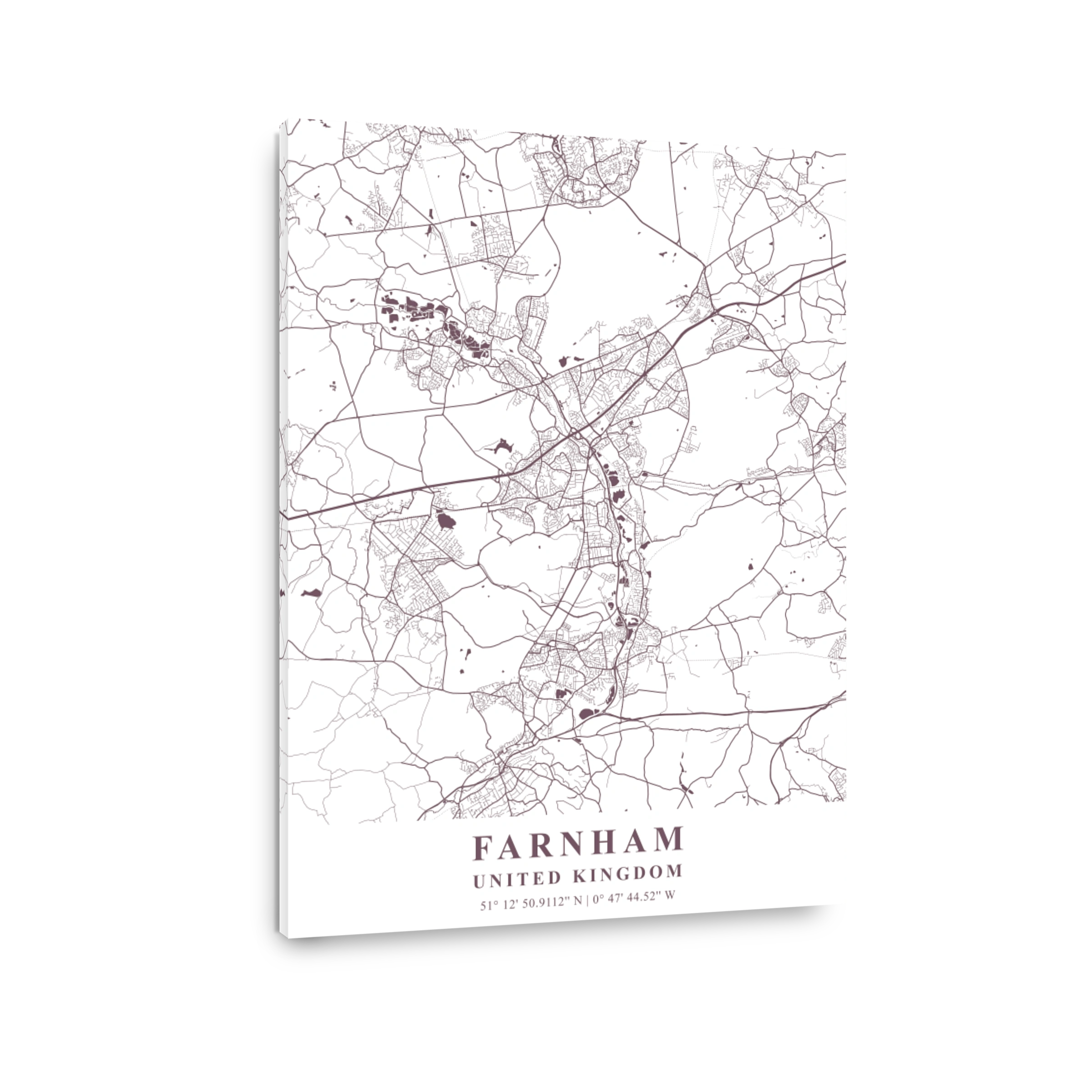 Farnham   United Kingdom Orchid Plane Map