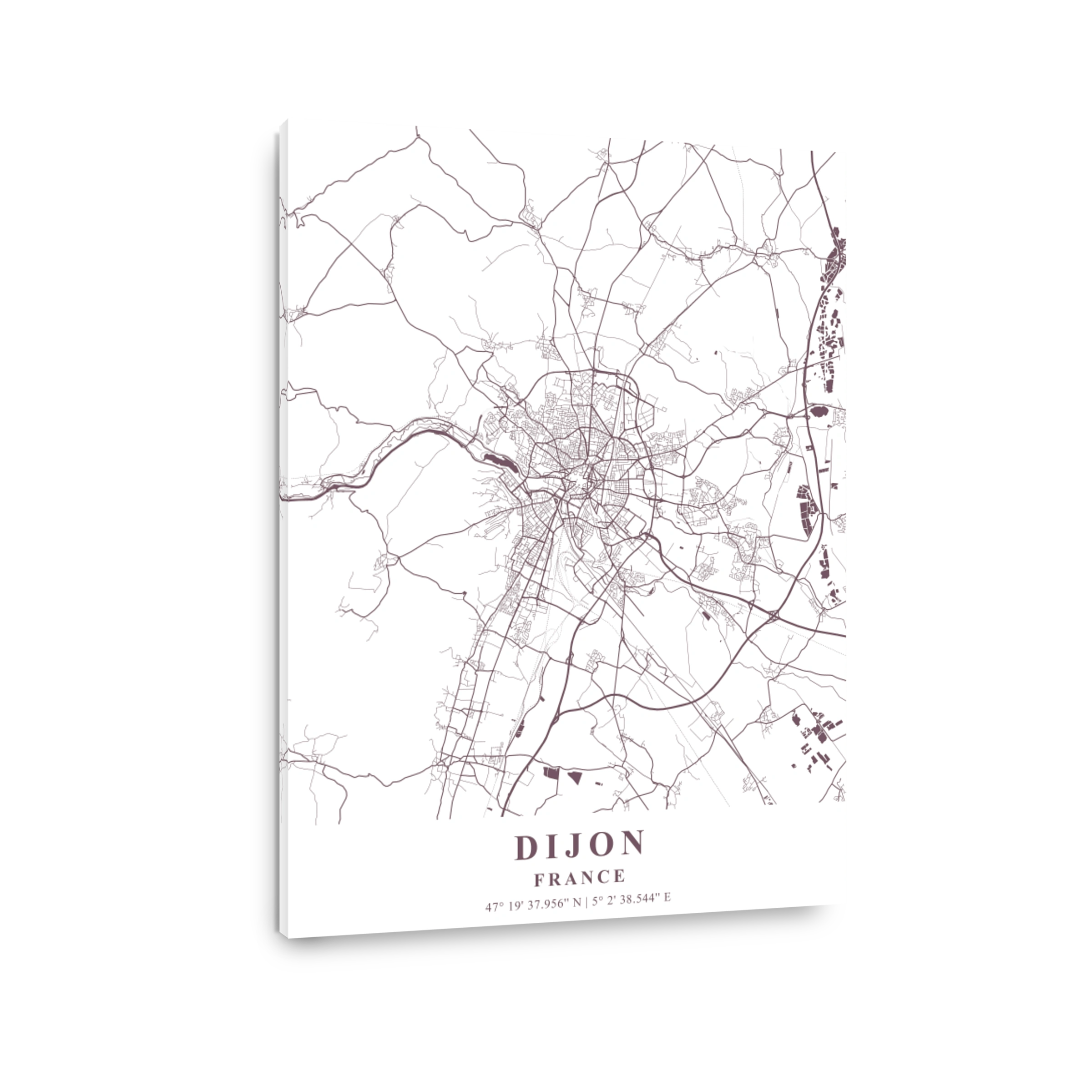 Dijon   France Orchid Plane Map
