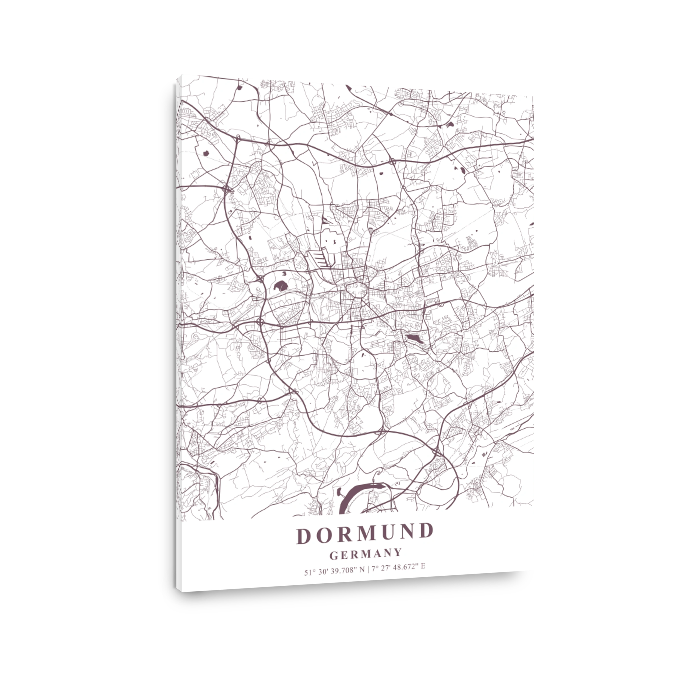 Dortmund   Germany Orchid Plane Map