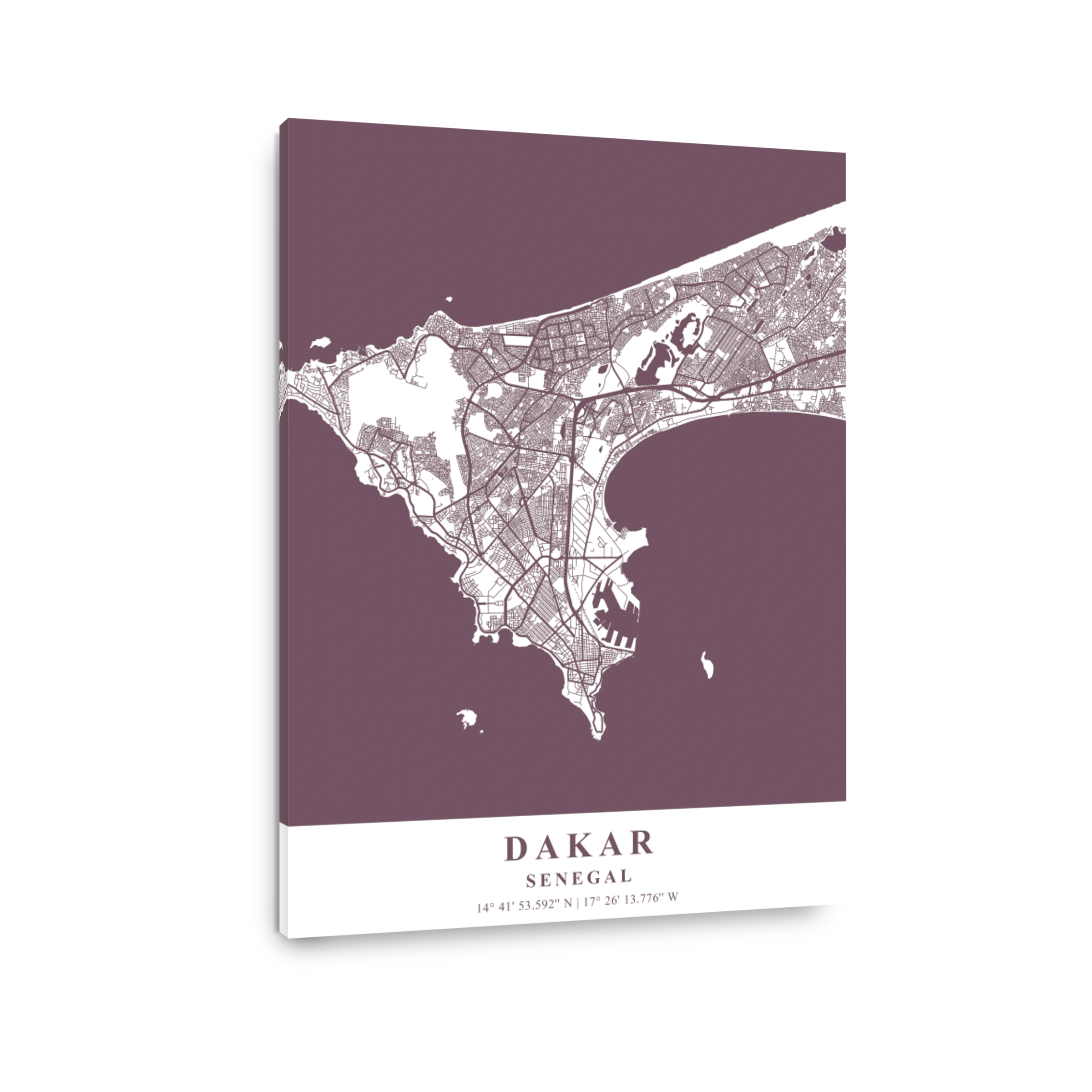 Dakar   Senegal Orchid Plane Map