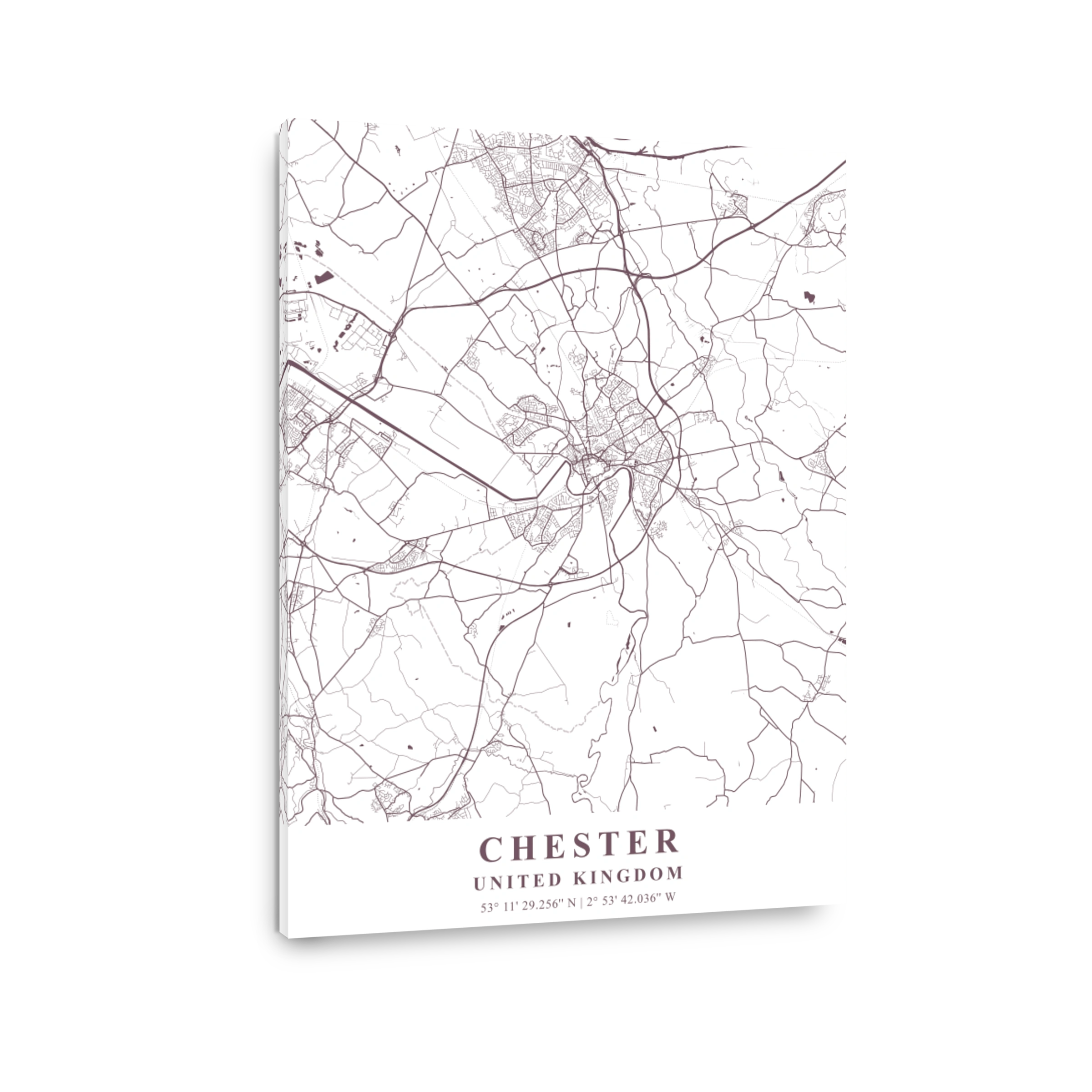 Chester   United Kingdom Orchid Plane Map