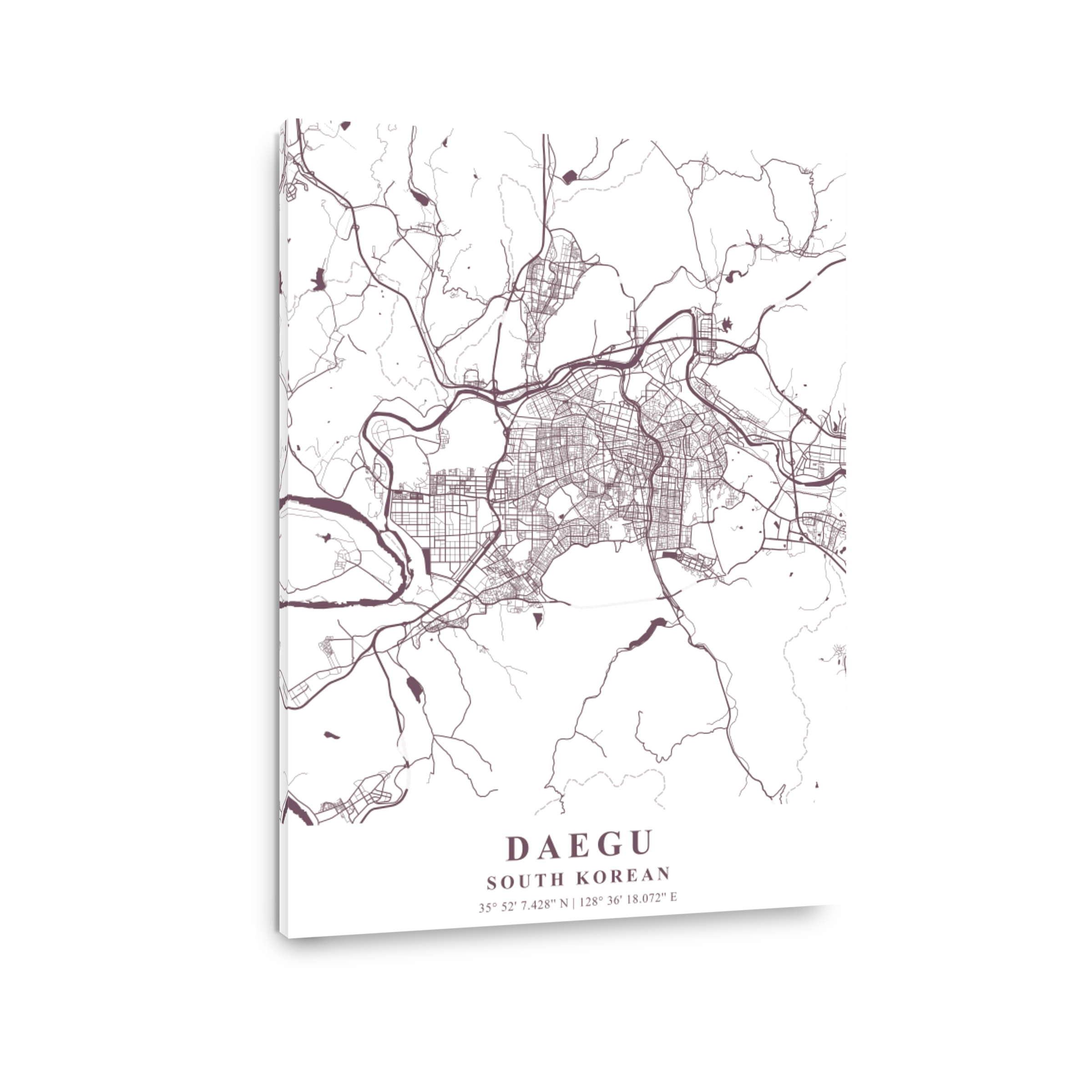Daegu   South Korean Orchid Plane Map