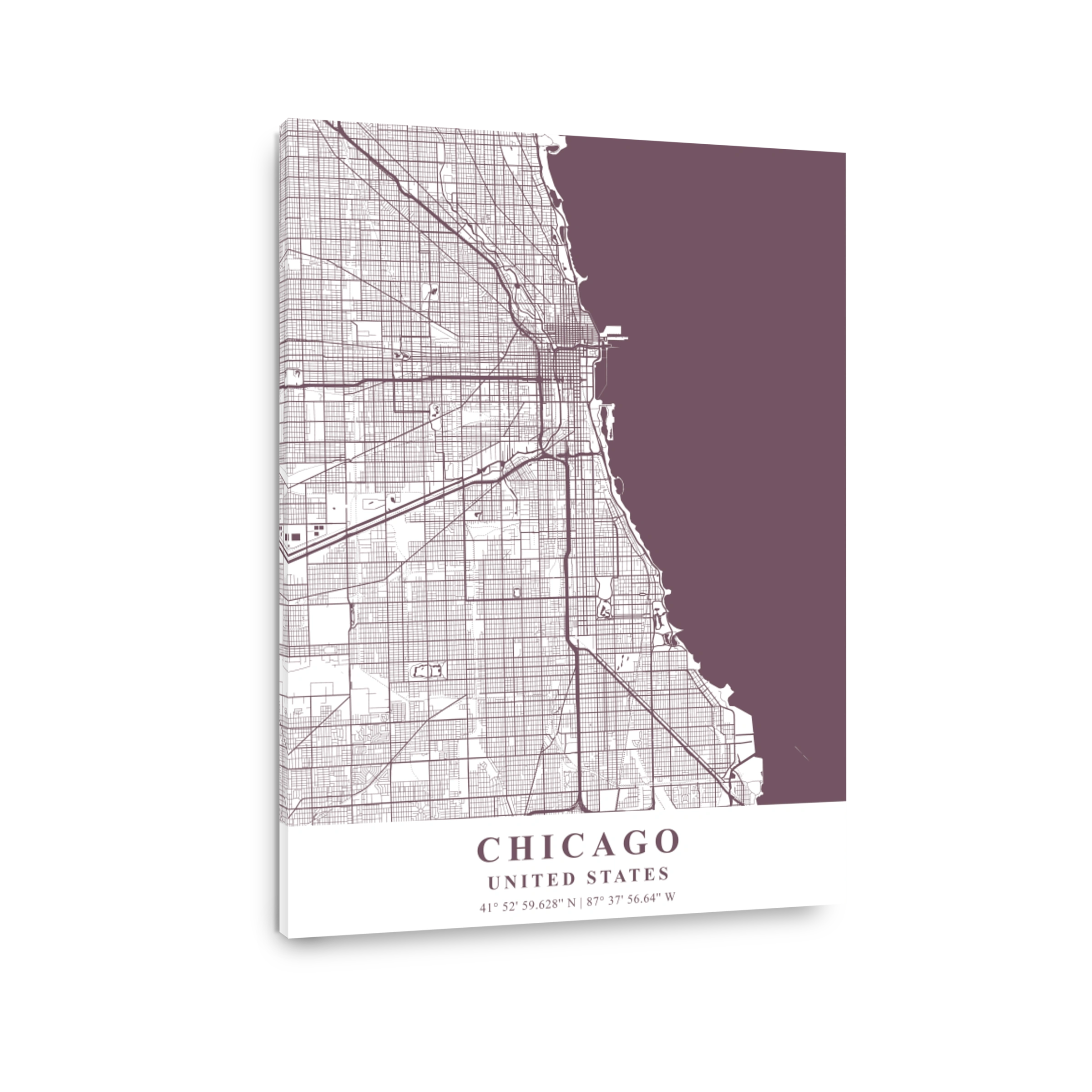 Chicago   United States Orchid Plane Map