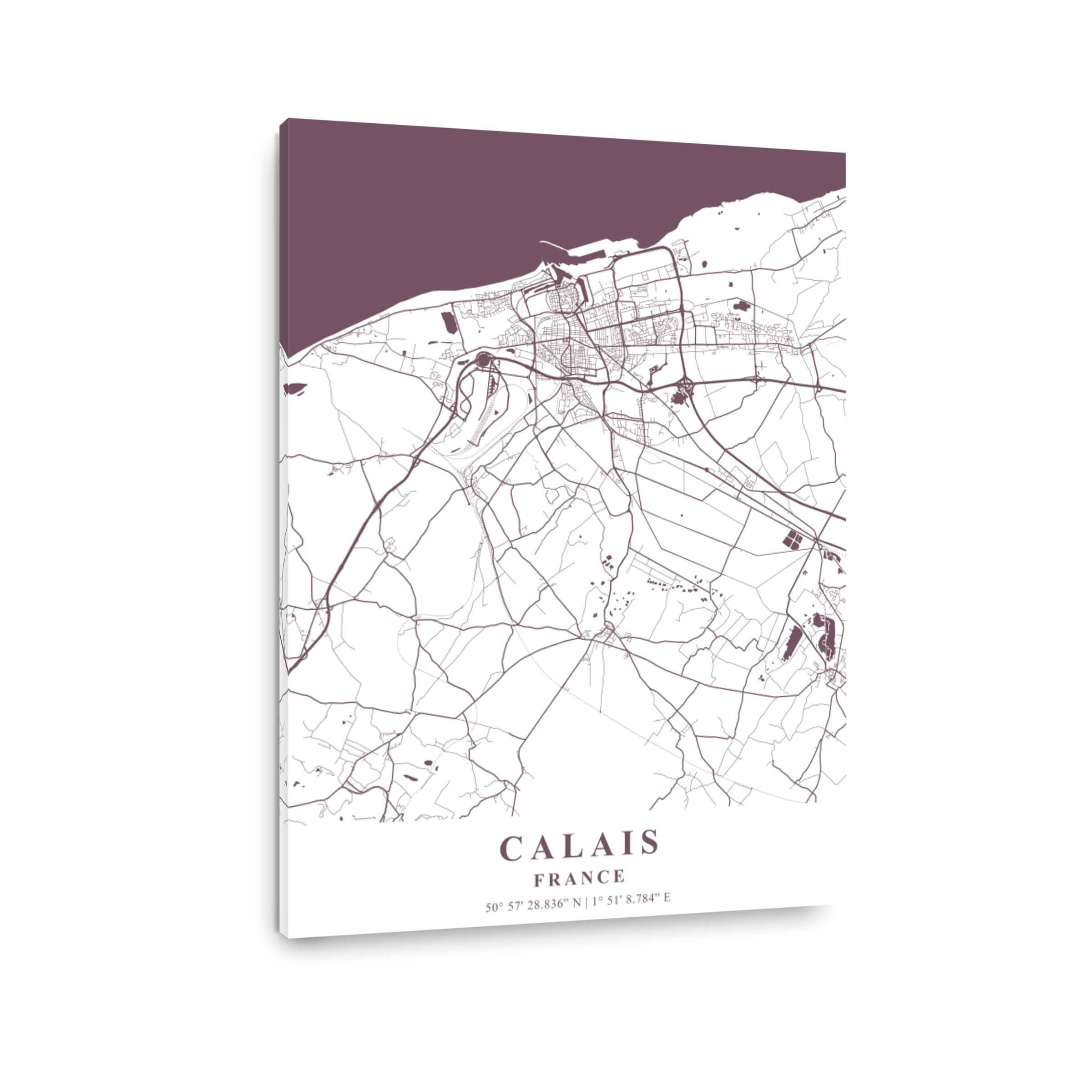 Calais   France Orchid Plane Map