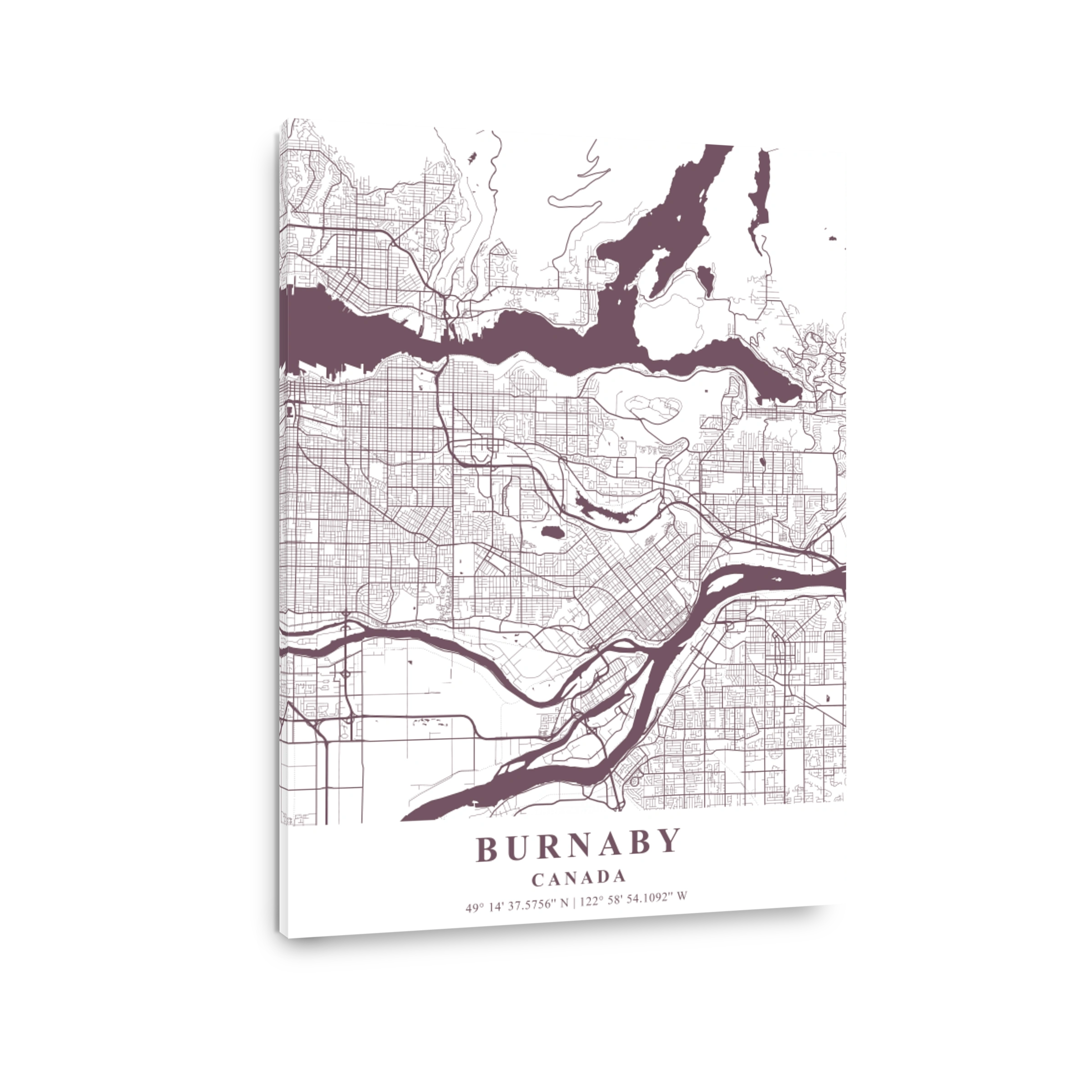 Burnaby   Canada Orchid Plane Map