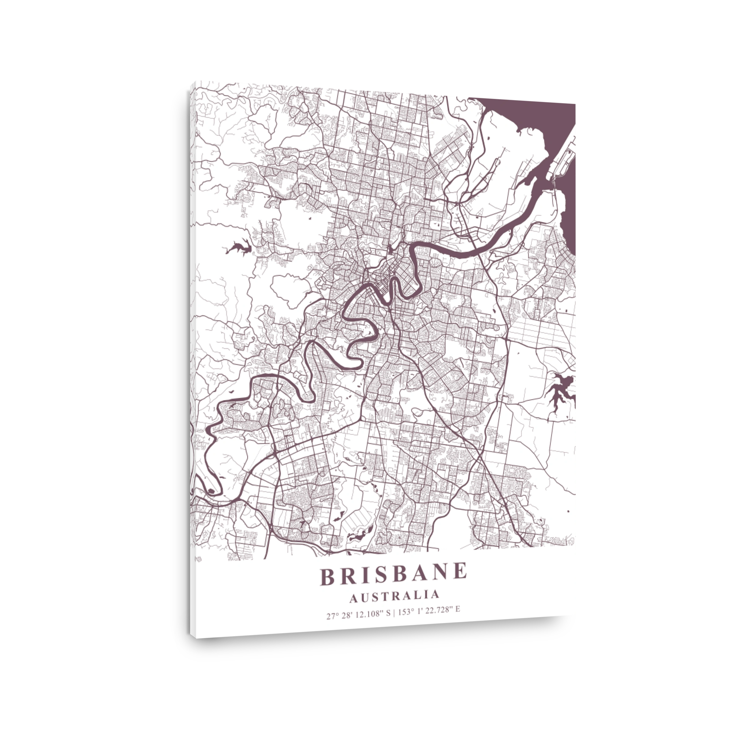 Brisbane Australia Orchid Plane Map