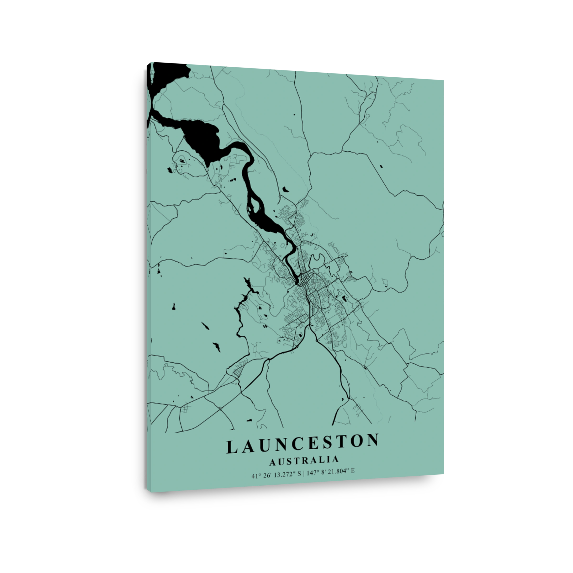 Launceston  Australia Sea Plane Map