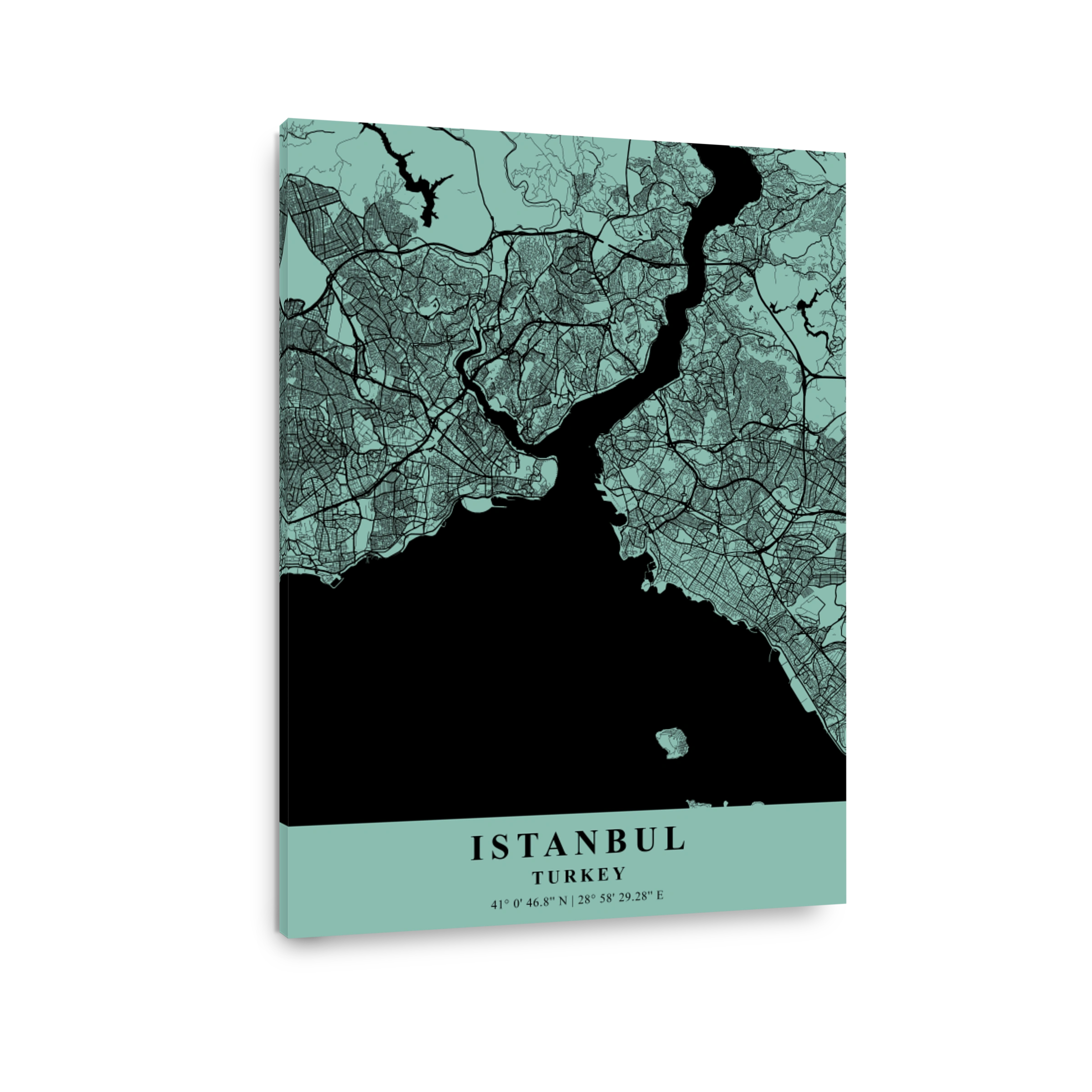 Istanbul   Turkey Sea Plane Map