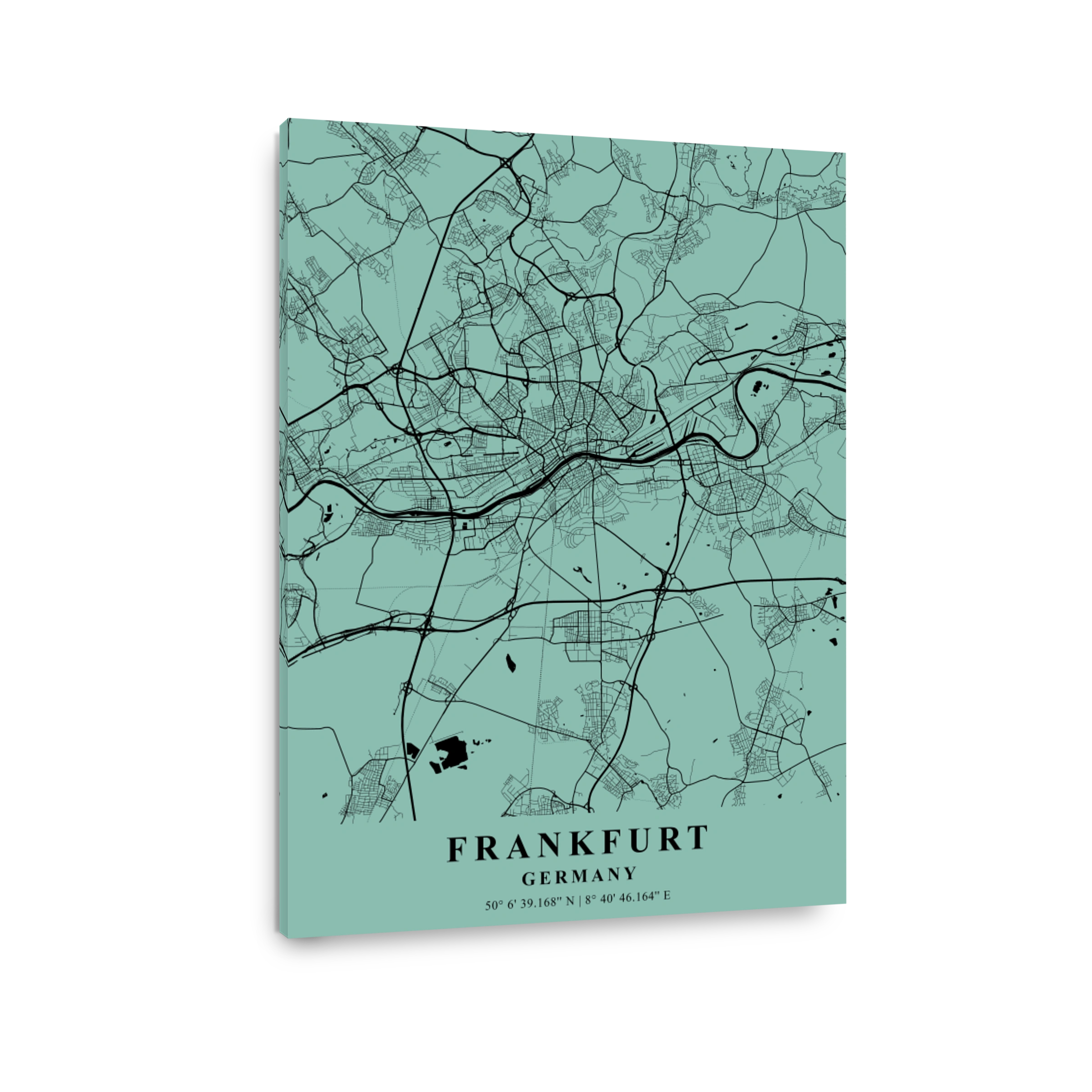 Frankfurt   Germany Sea Plane Map