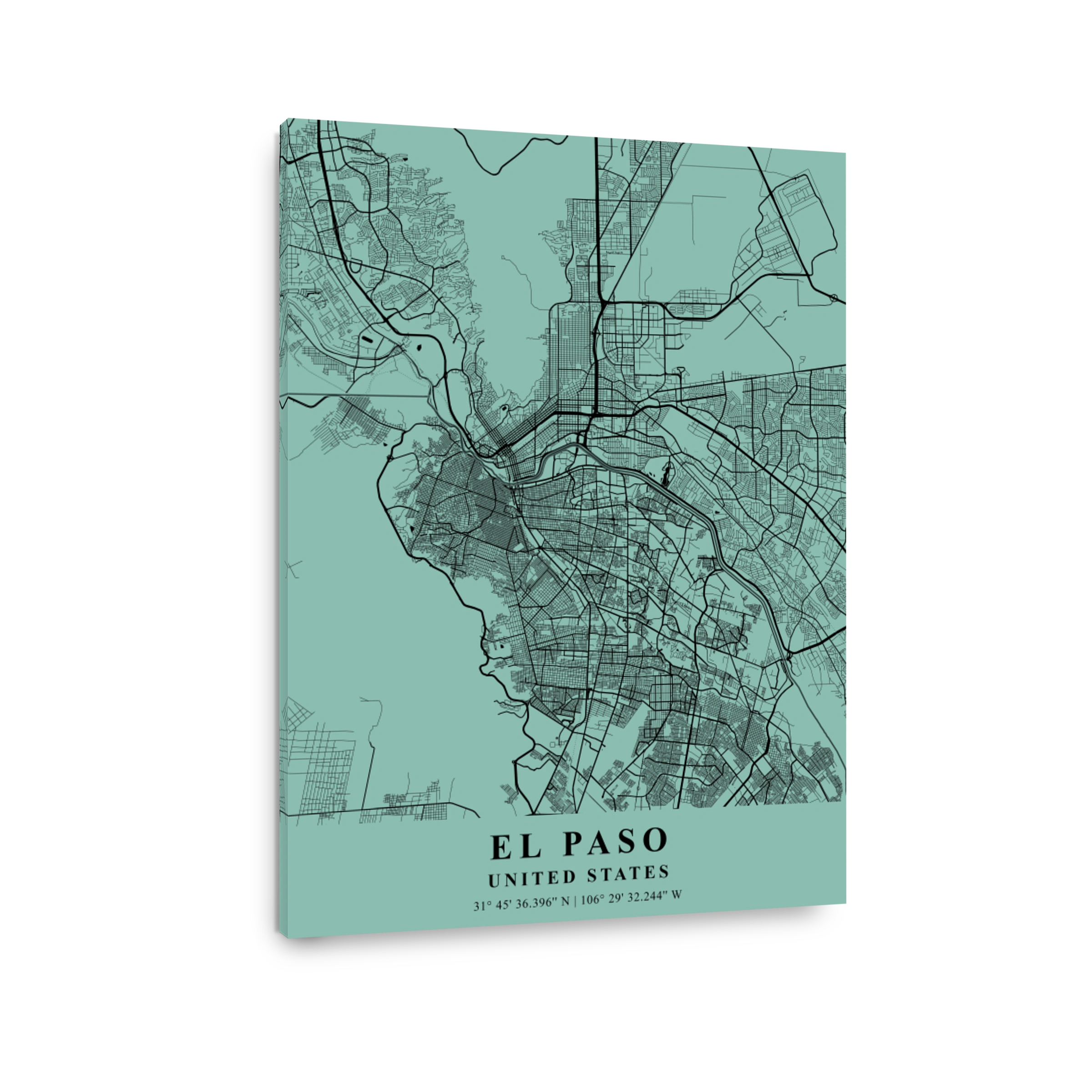 El Paso   United States Sea Plane Map